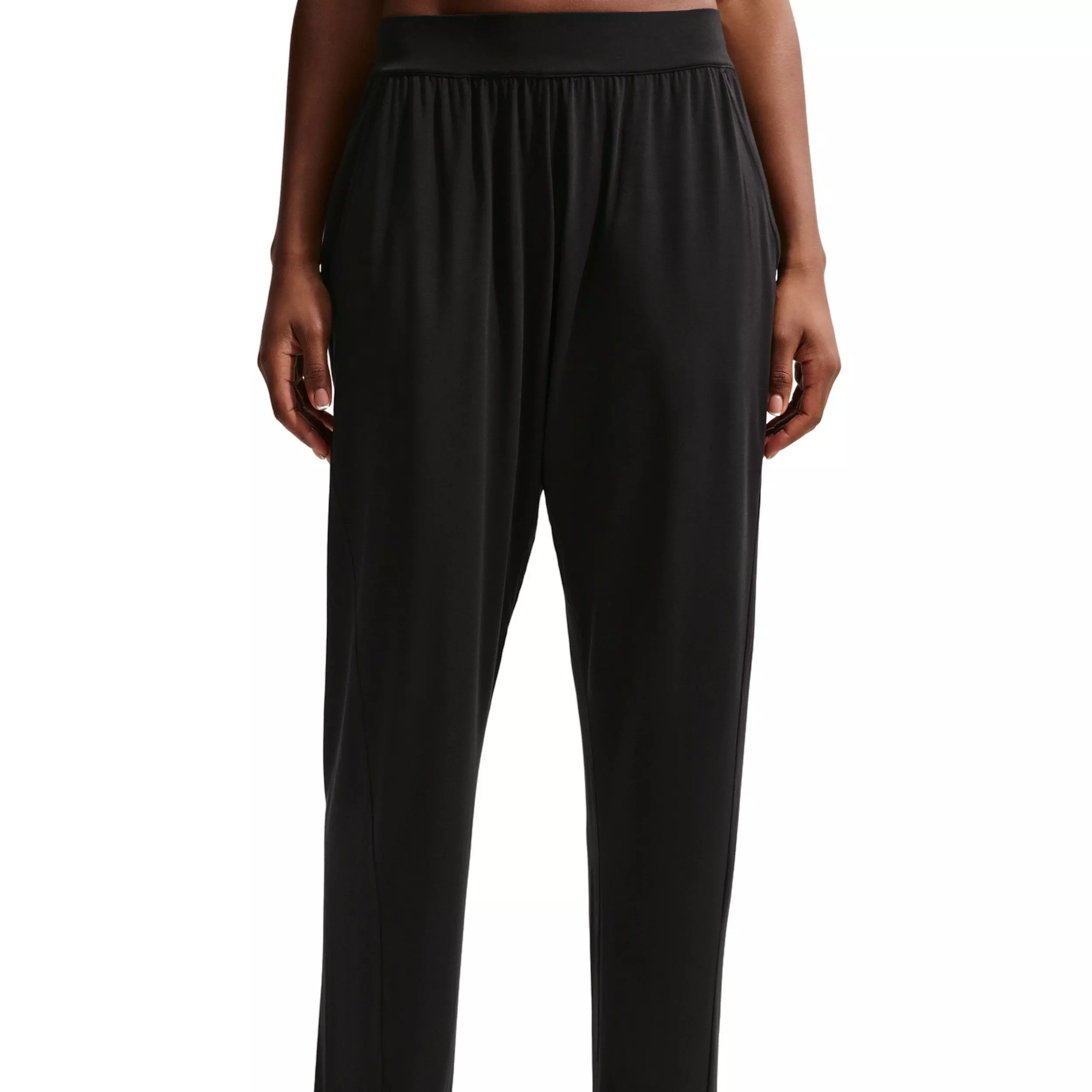 Nike Women's Zenvy Loose Mid-Rise Pants - BLACK/GREY