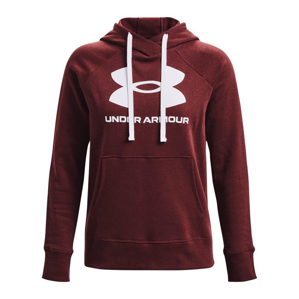 Under Armour Women's Rival Fleece Logo Pullover - BRICK Thumbnail View 5