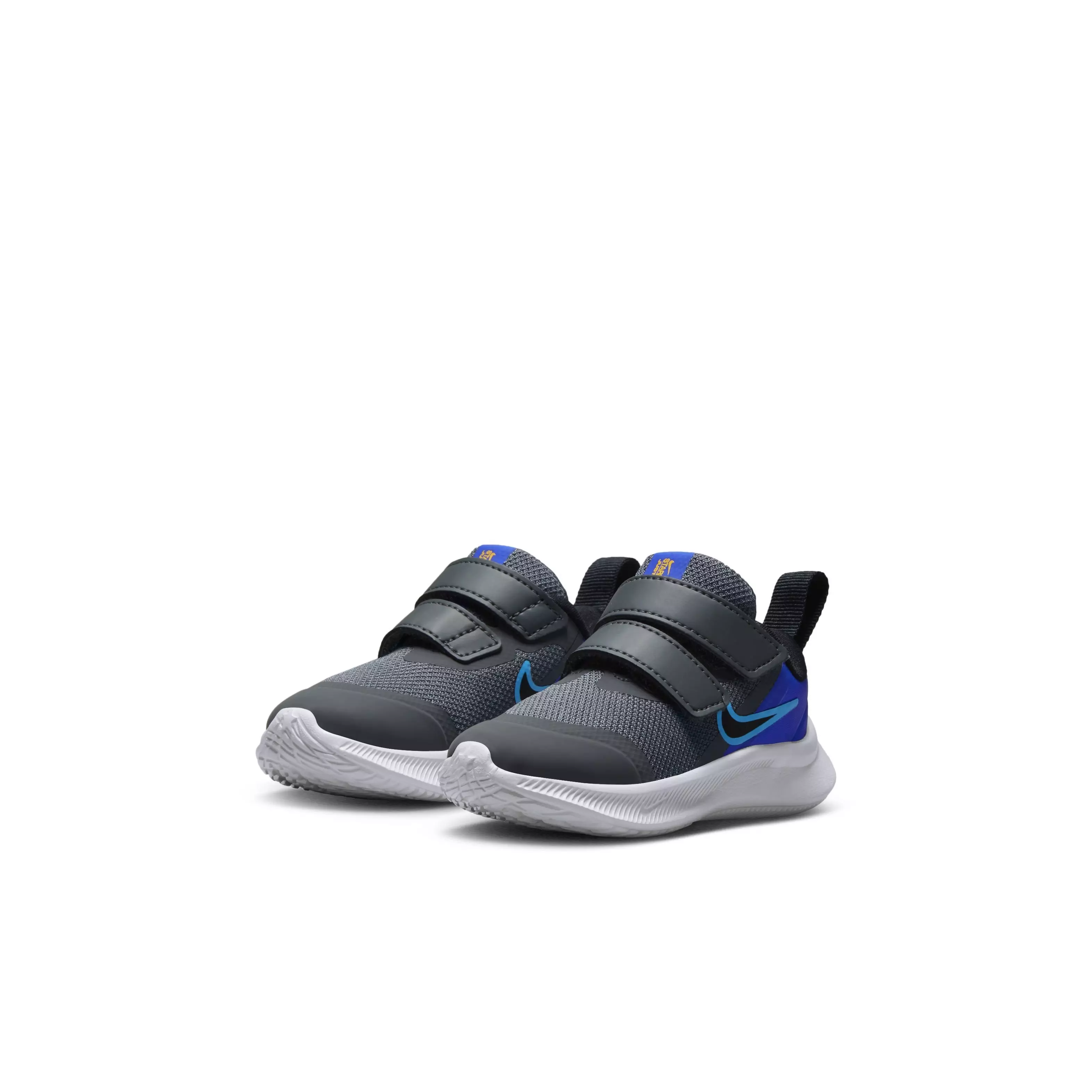 Nike Star Runner 3 "Iron Grey/Black/Blue Lightning" Infant Boys' Running Shoe - GREY/BLACK/BLUE