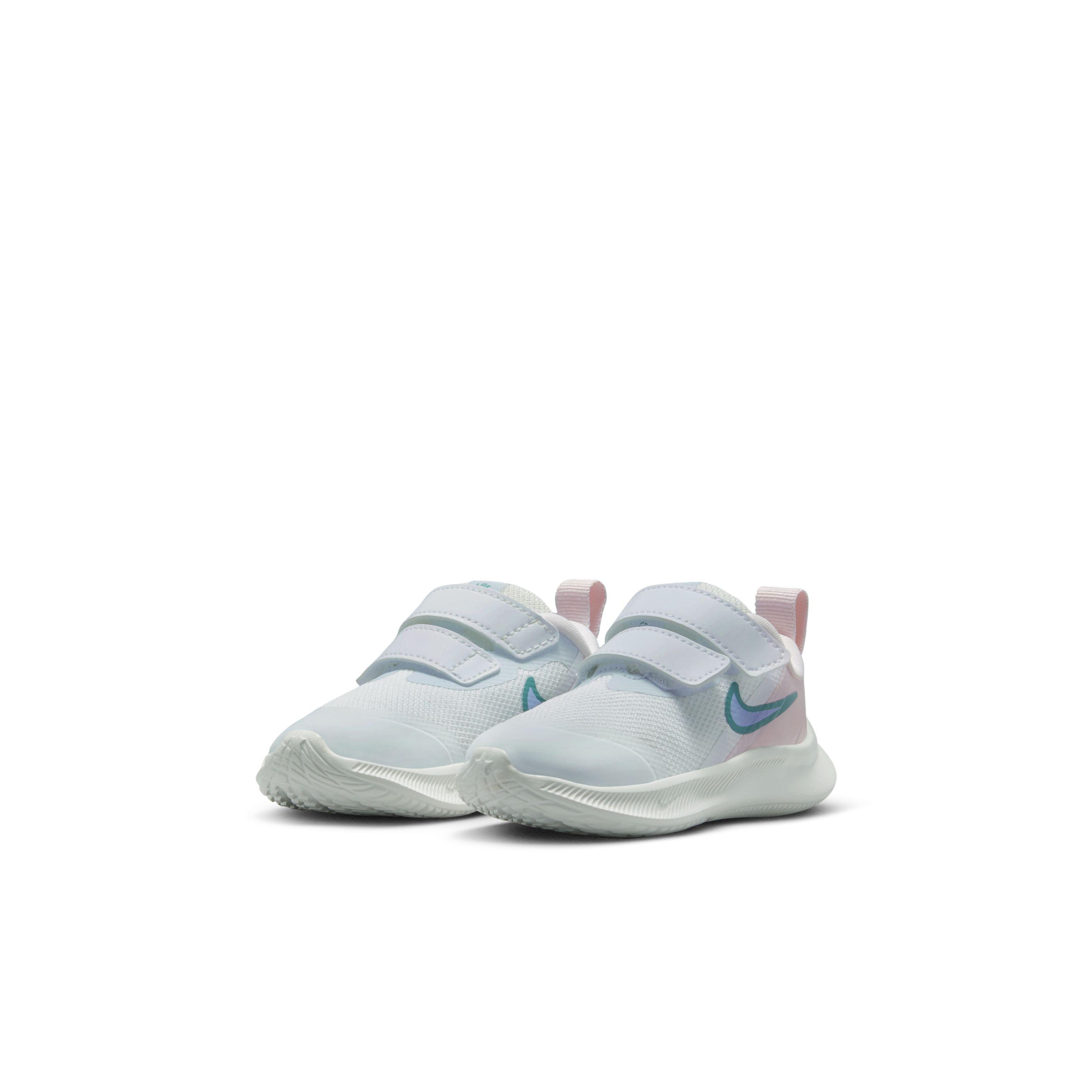 Nike Star Runner 3 Infant Girls' "White/Cobalt Bliss/Pearl Pink" Running Shoe