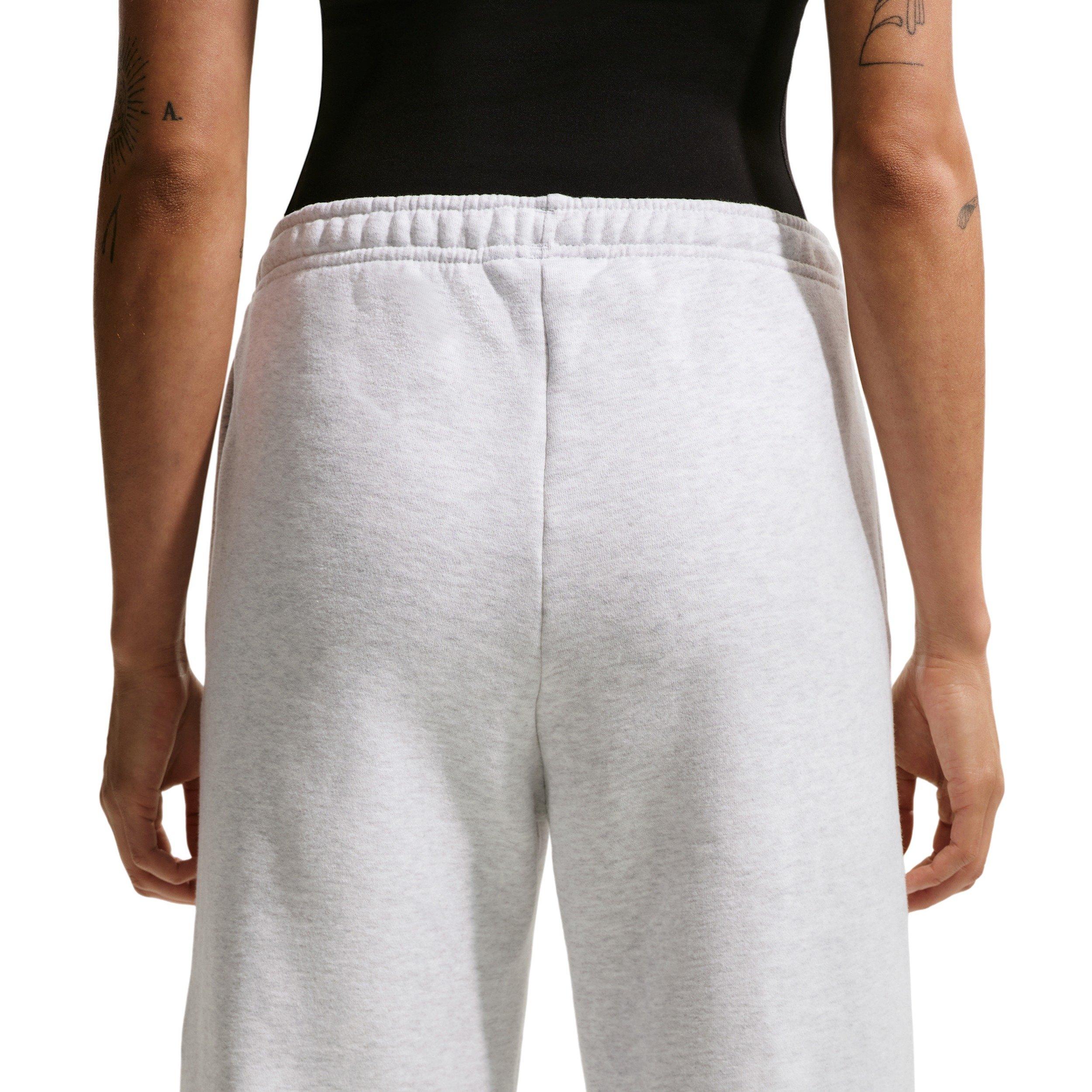 Nike Women's Studio Fleece Med-Weight Mid-Rise Wide-Leg Pants - BROWN/BLACK Thumbnail View 4