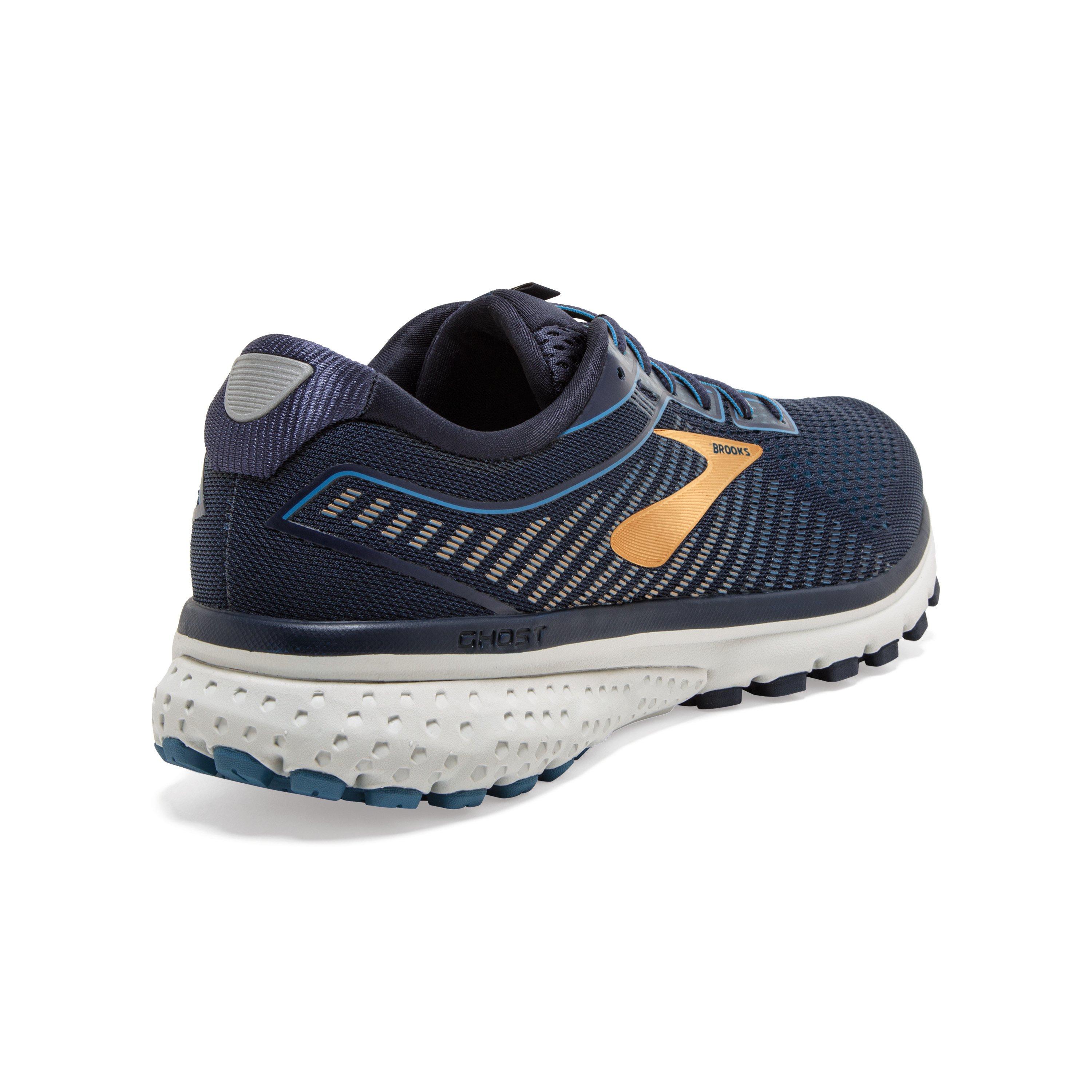 12.5 4E XW Navy/Gold US Brooks Men's Ghost 12 Running Shoes 