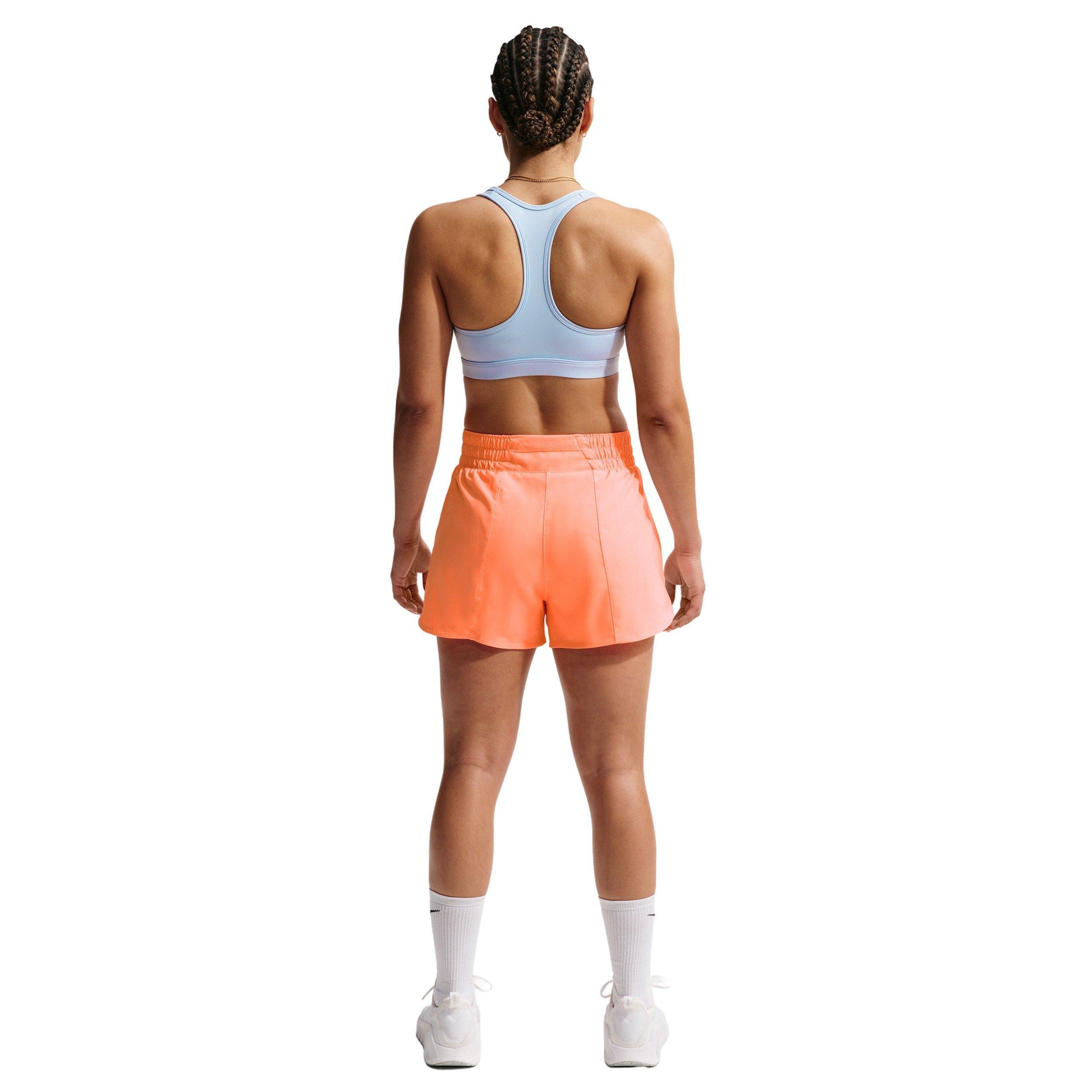 Nike Women's Swoosh Medium-Support Padded Sports Bra - LIGHT BLUE/WHITE Thumbnail View 5