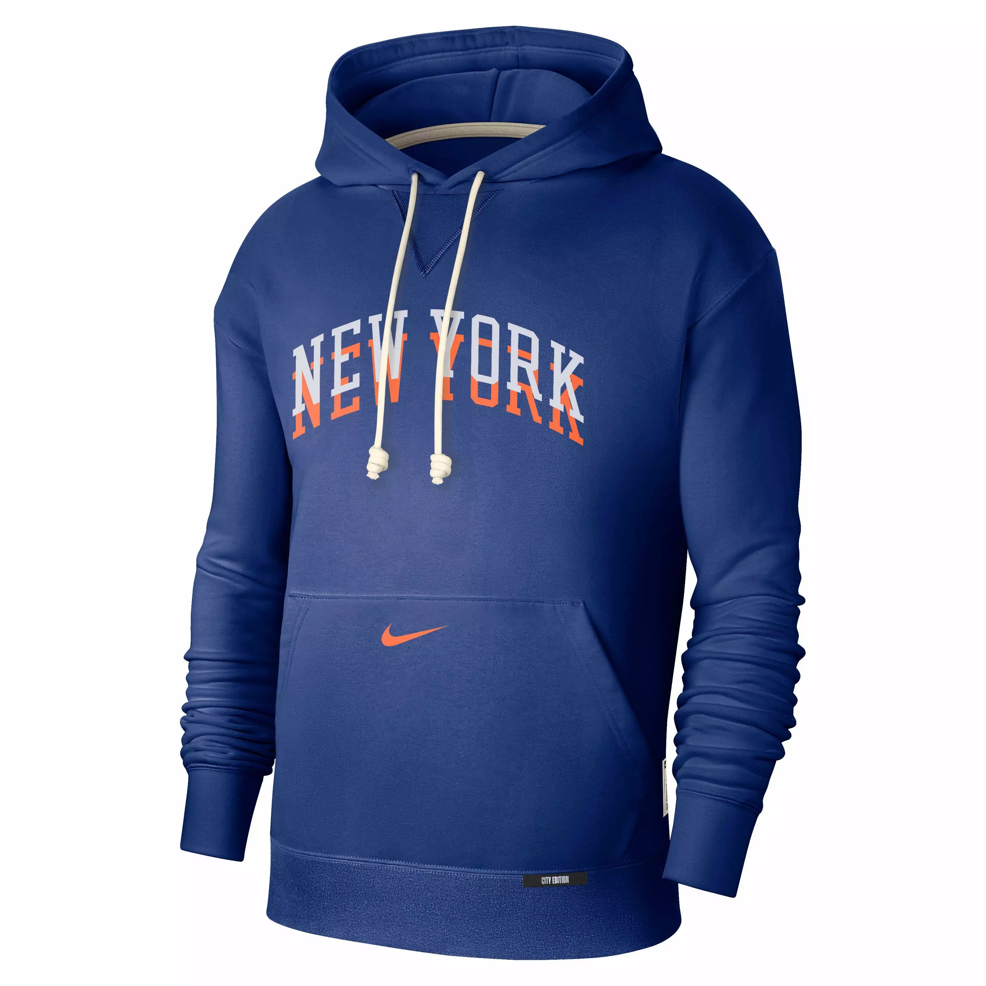 Nike Men's Dri-FIT NBA New York Knicks Courtside Standard Issue CE Hoodie - BLUE