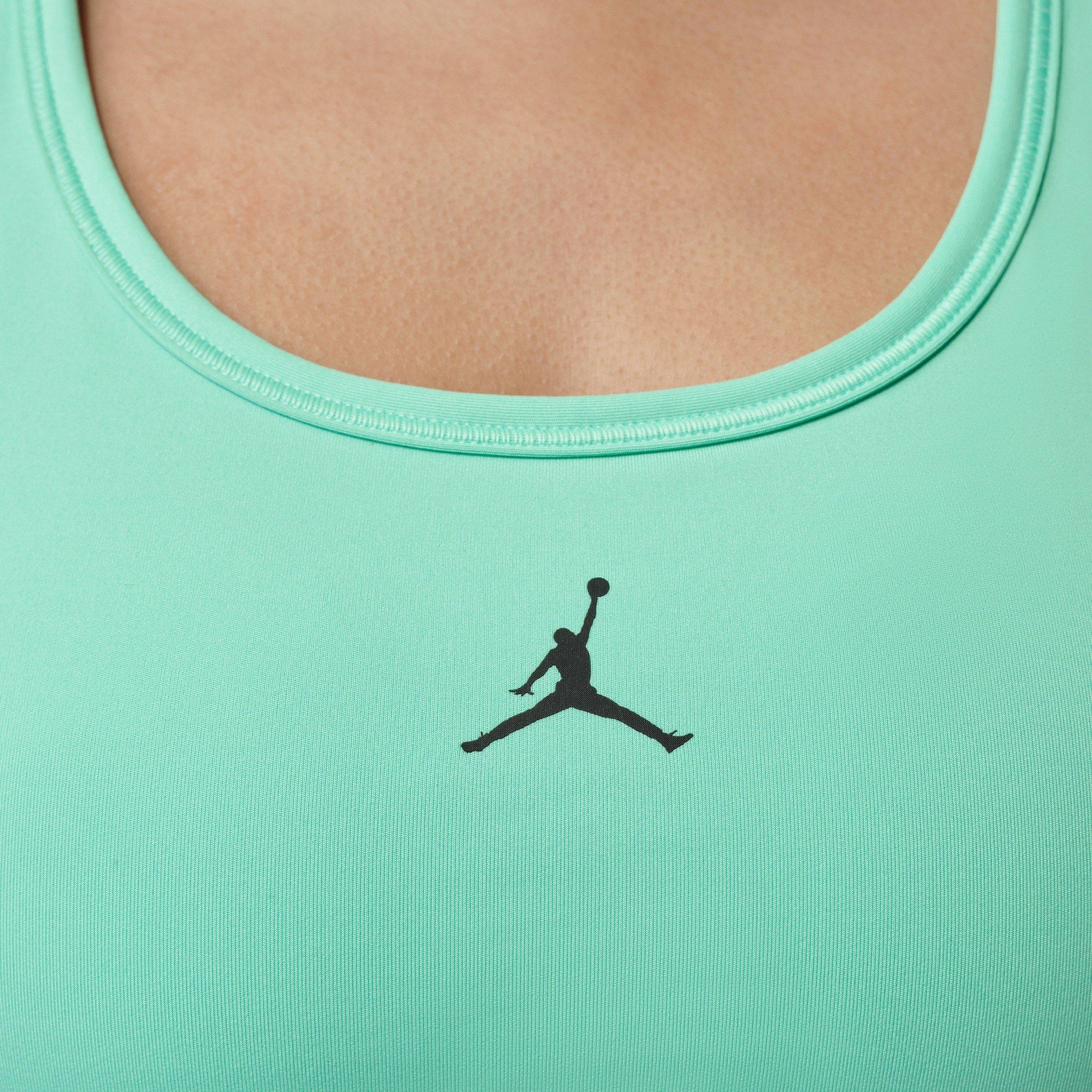 Jordan Women's Sport Medium Support Padded Jumpman Bra - Mint/Black - MINT/BLACK Thumbnail View 4
