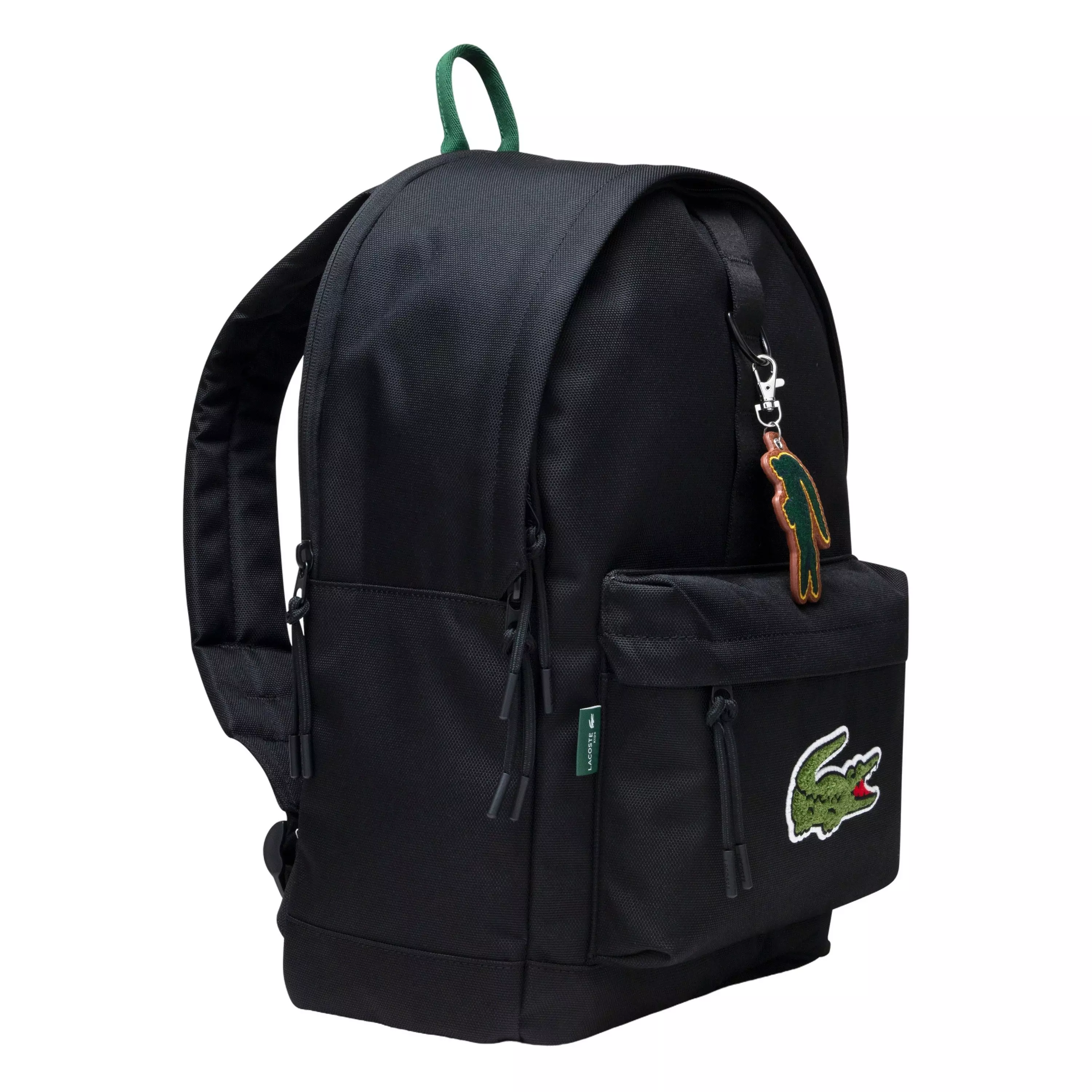 Lacoste Big Kids' Core Solid Backpack - Black - BLACK