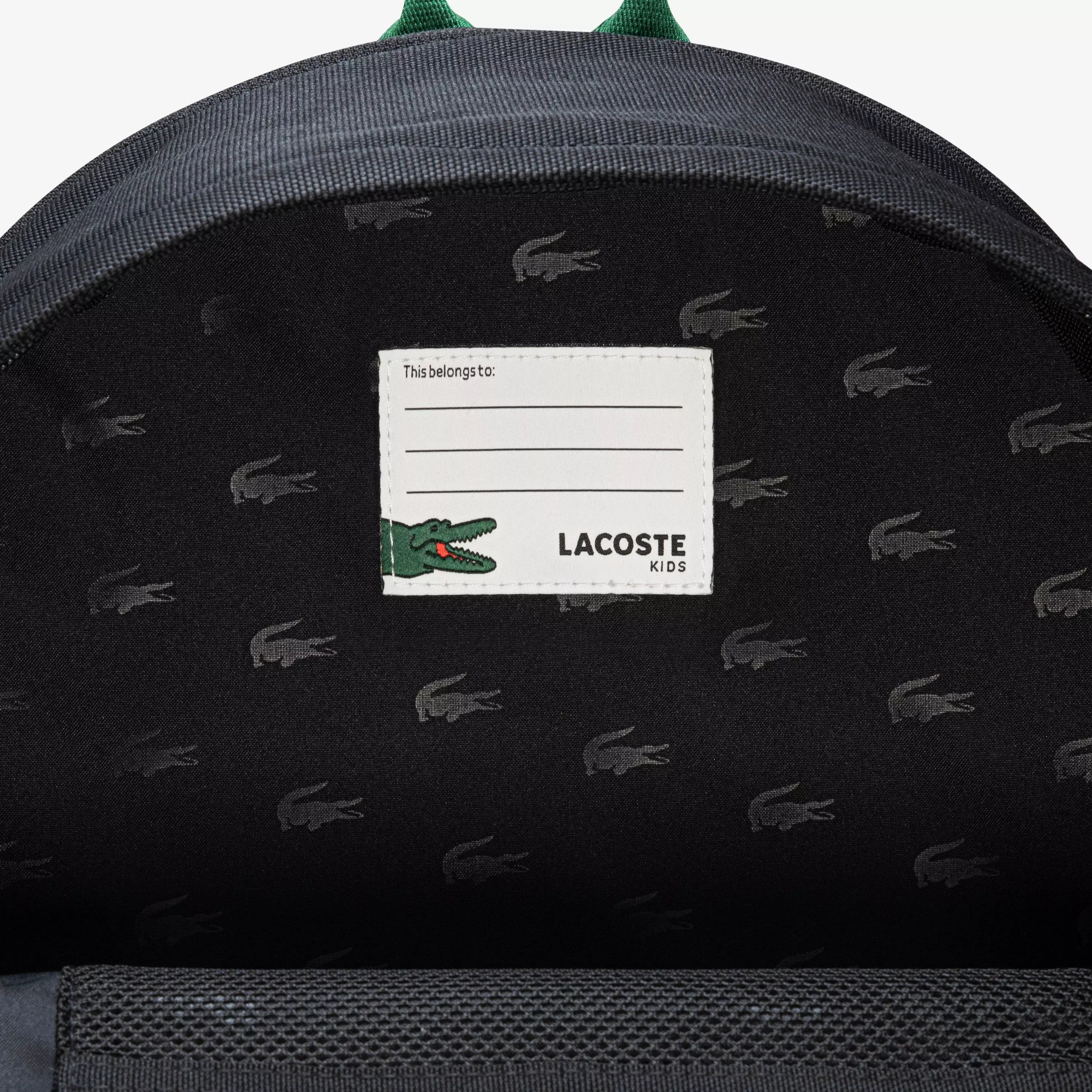Lacoste Big Kids' Core Solid Backpack - Black - BLACK