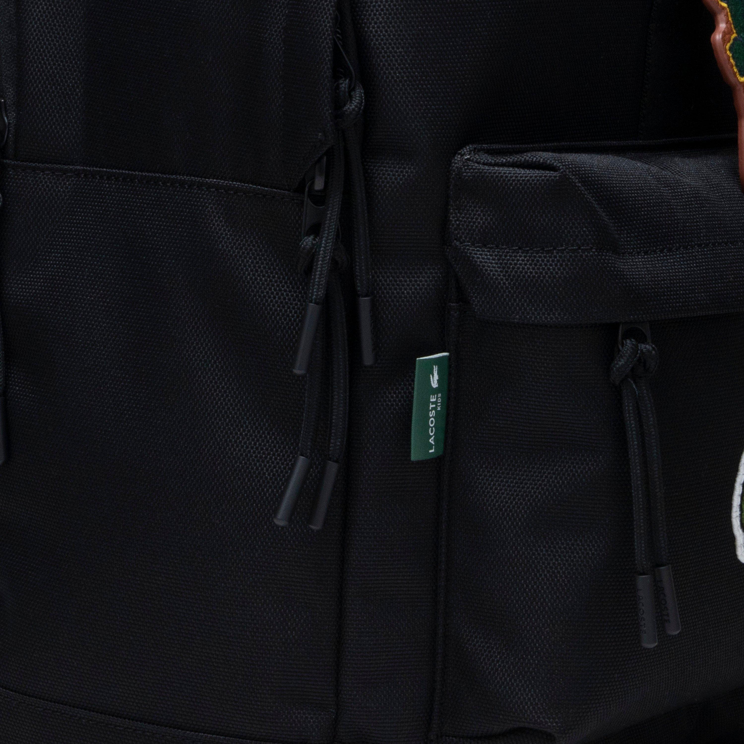 Lacoste Big Kids' Core Solid Backpack - Black