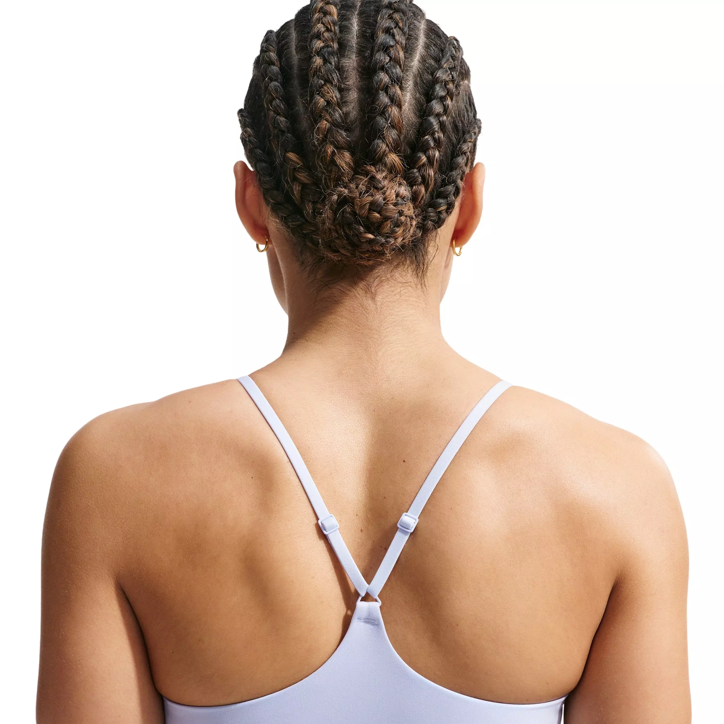 Nike Women's Indy Light Support Padded Adjustable Sports Bra  - LIGHT BLUE