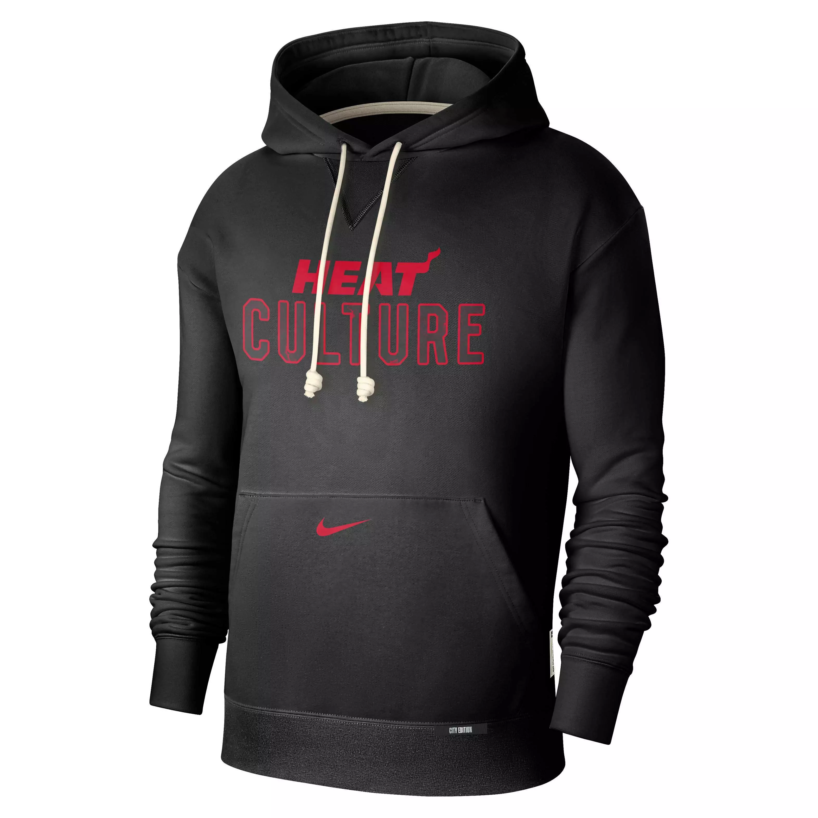 Nike Men's Dri-FIT NBA Miami Heat Courtside Standard Issue CE Hoodie - BLACK