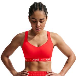 Nike Women's Indy High Support Padded Adjustable Sports Bra - Light Crimson