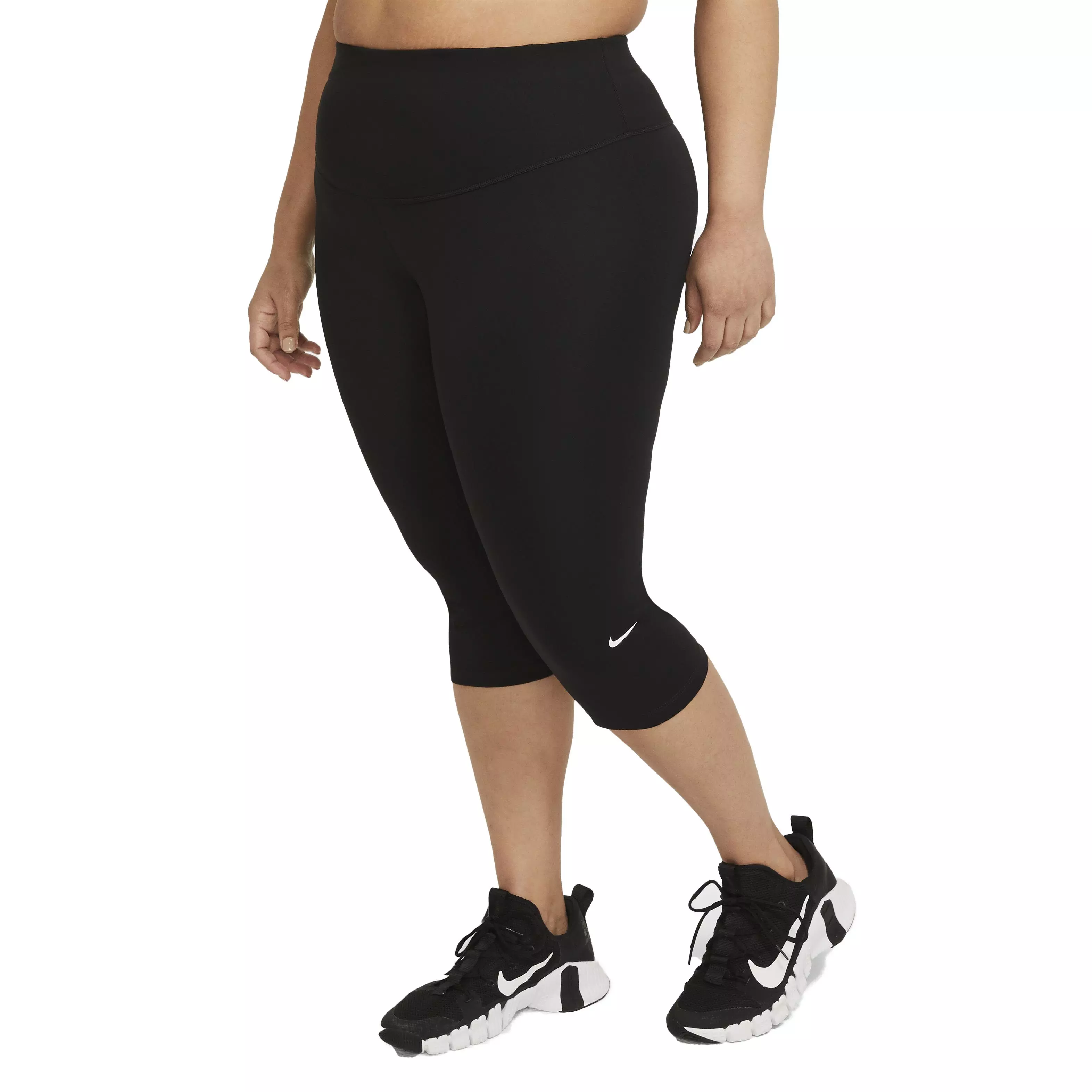 Nike One Tight Capri 2.0 Leggings-Plus Size - BLACK