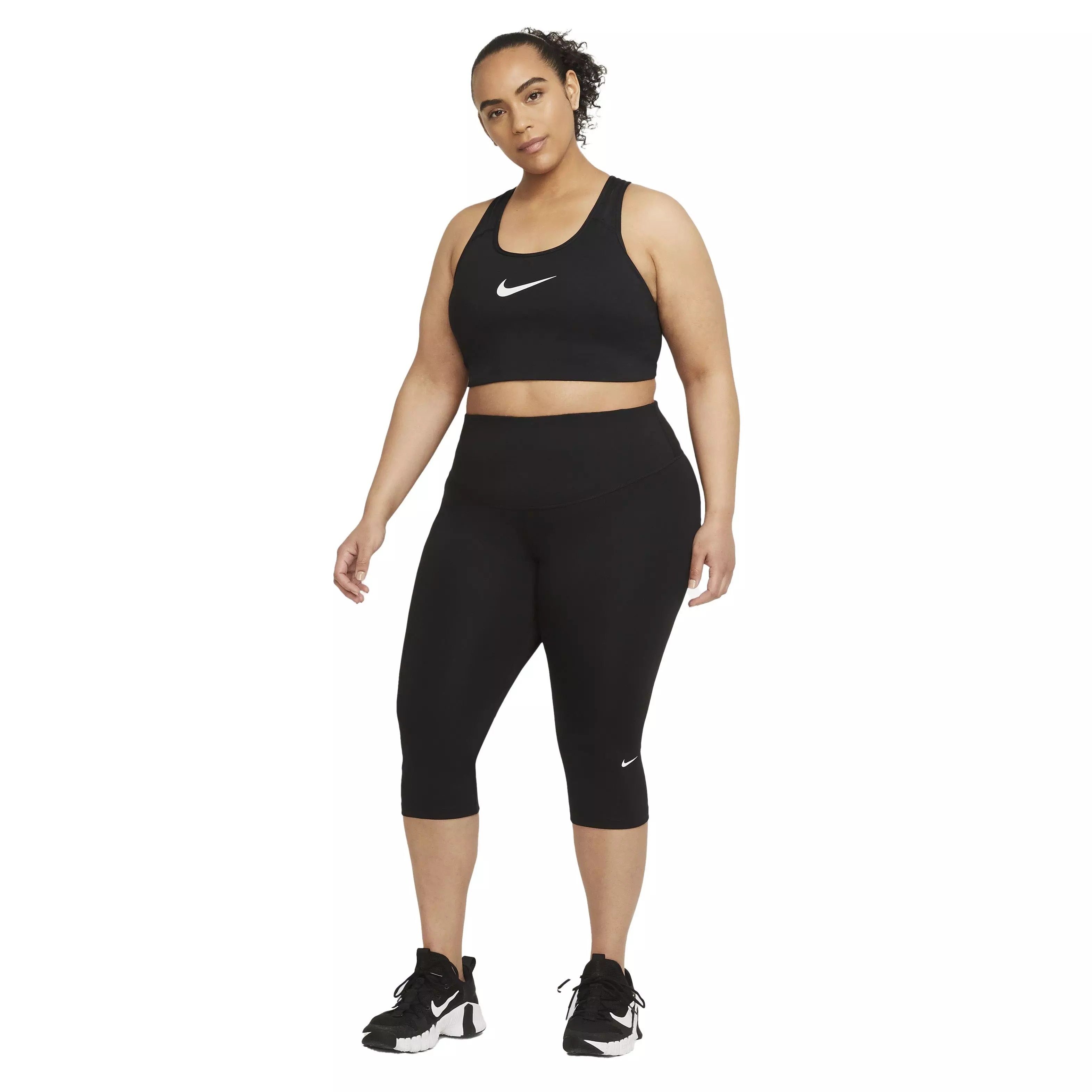 Nike One Tight Capri 2.0 Leggings-Plus Size - BLACK