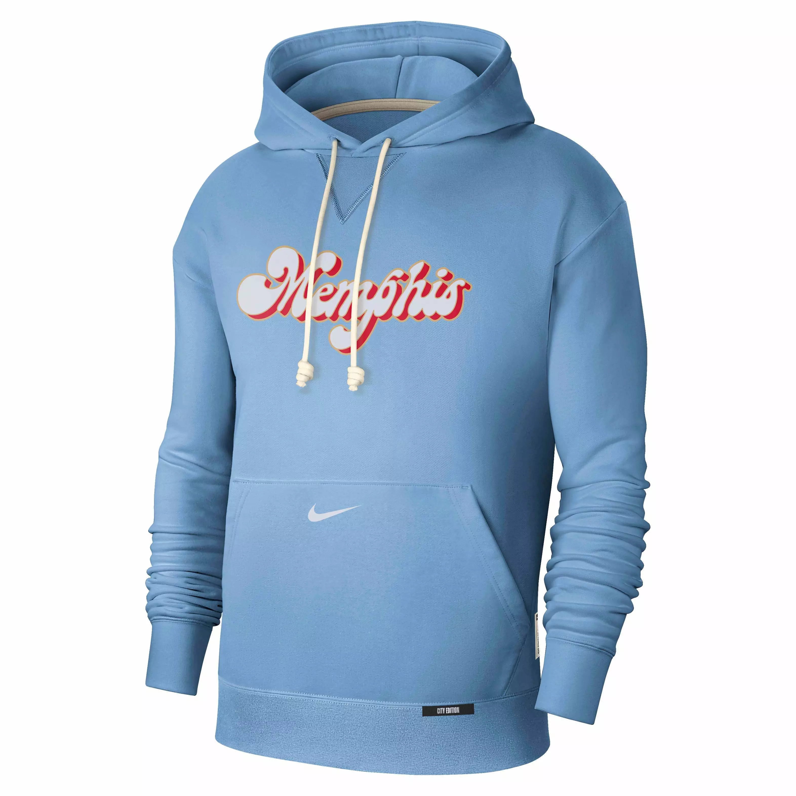 Nike Men's Dri-FIT NBA Memphis Grizzlies Courtside Standard Issue CE Hoodie - LT BLUE