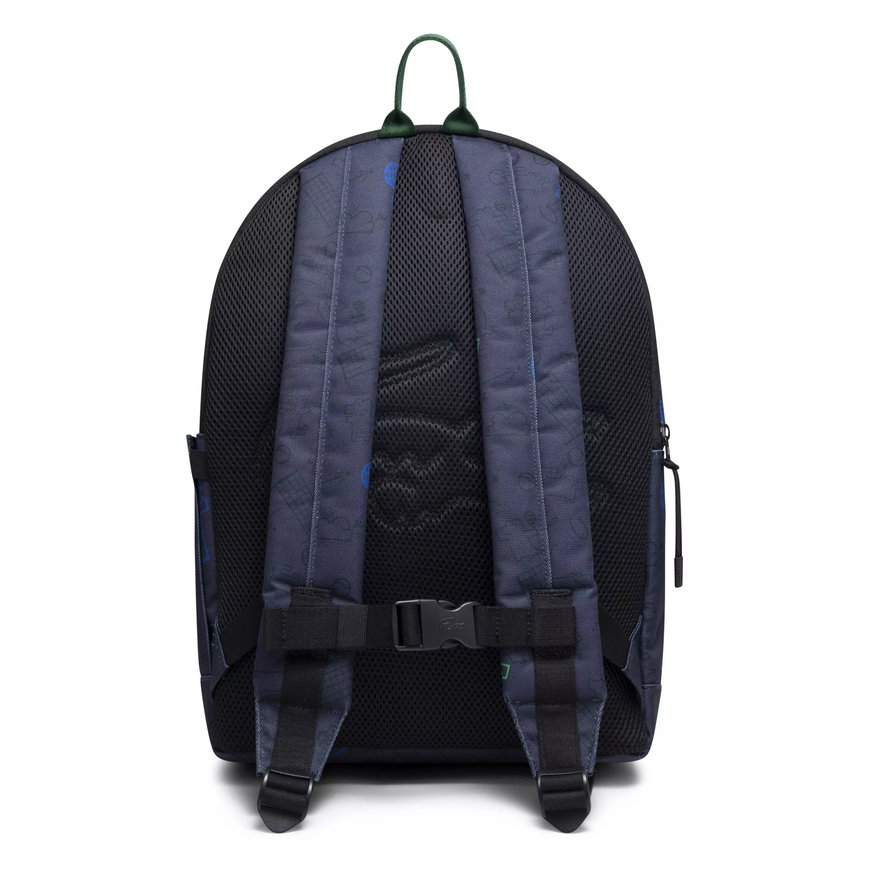 Lacoste Big Kids' Core AOP Print Backpack - Blue - BLACK/BLUE