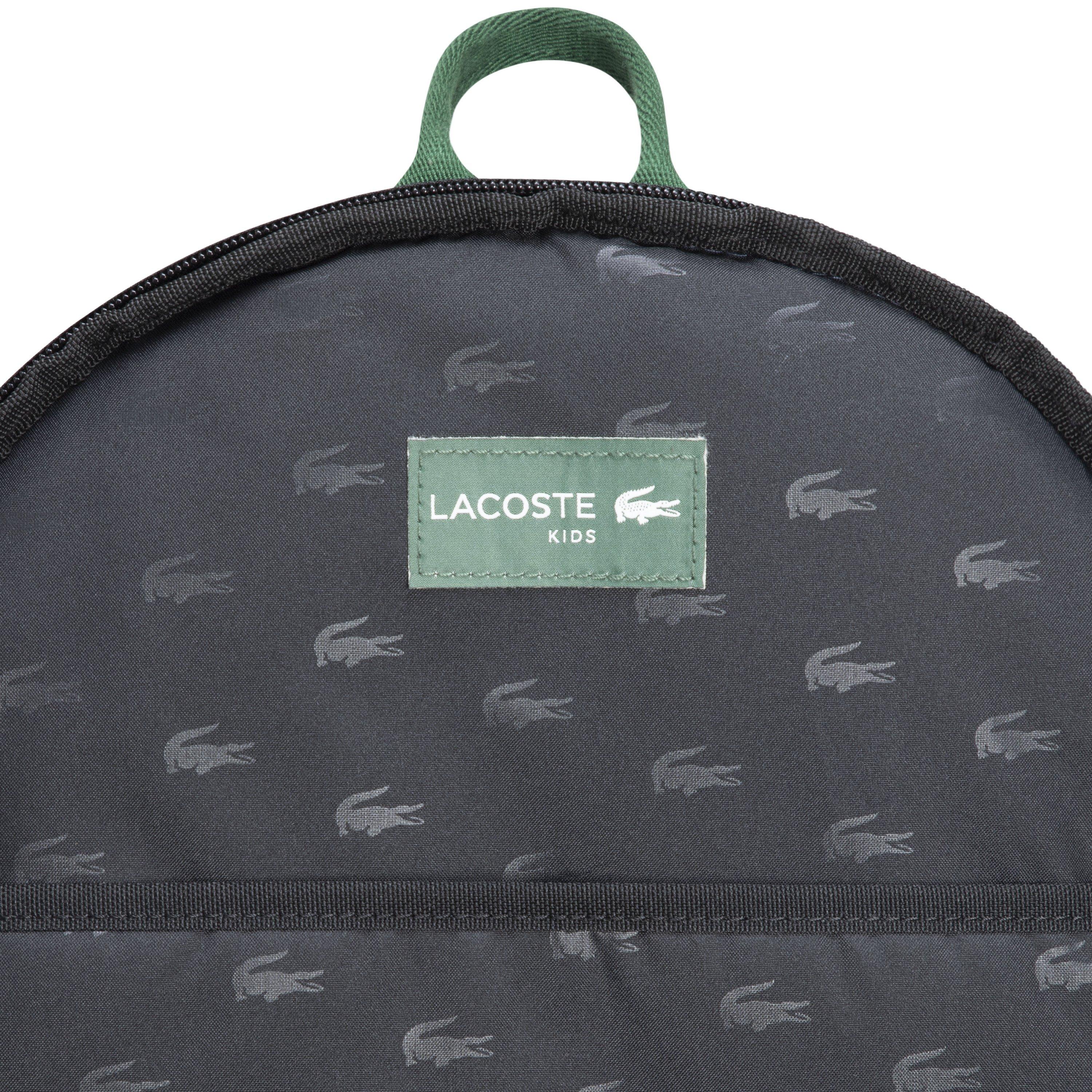 Lacoste Big Kids' Core AOP Print Backpack - Blue