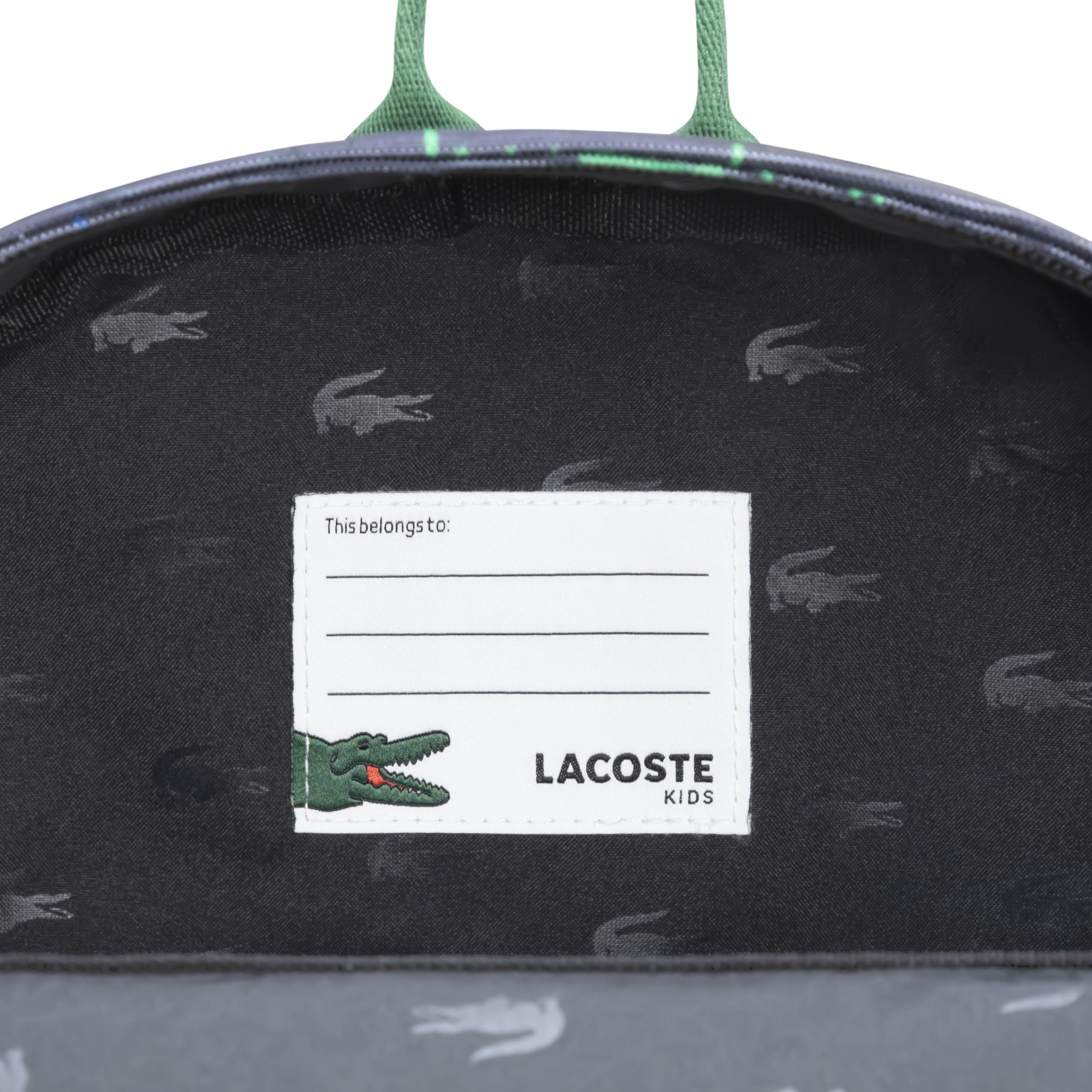 Lacoste Big Kids' Core AOP Print Backpack - Blue