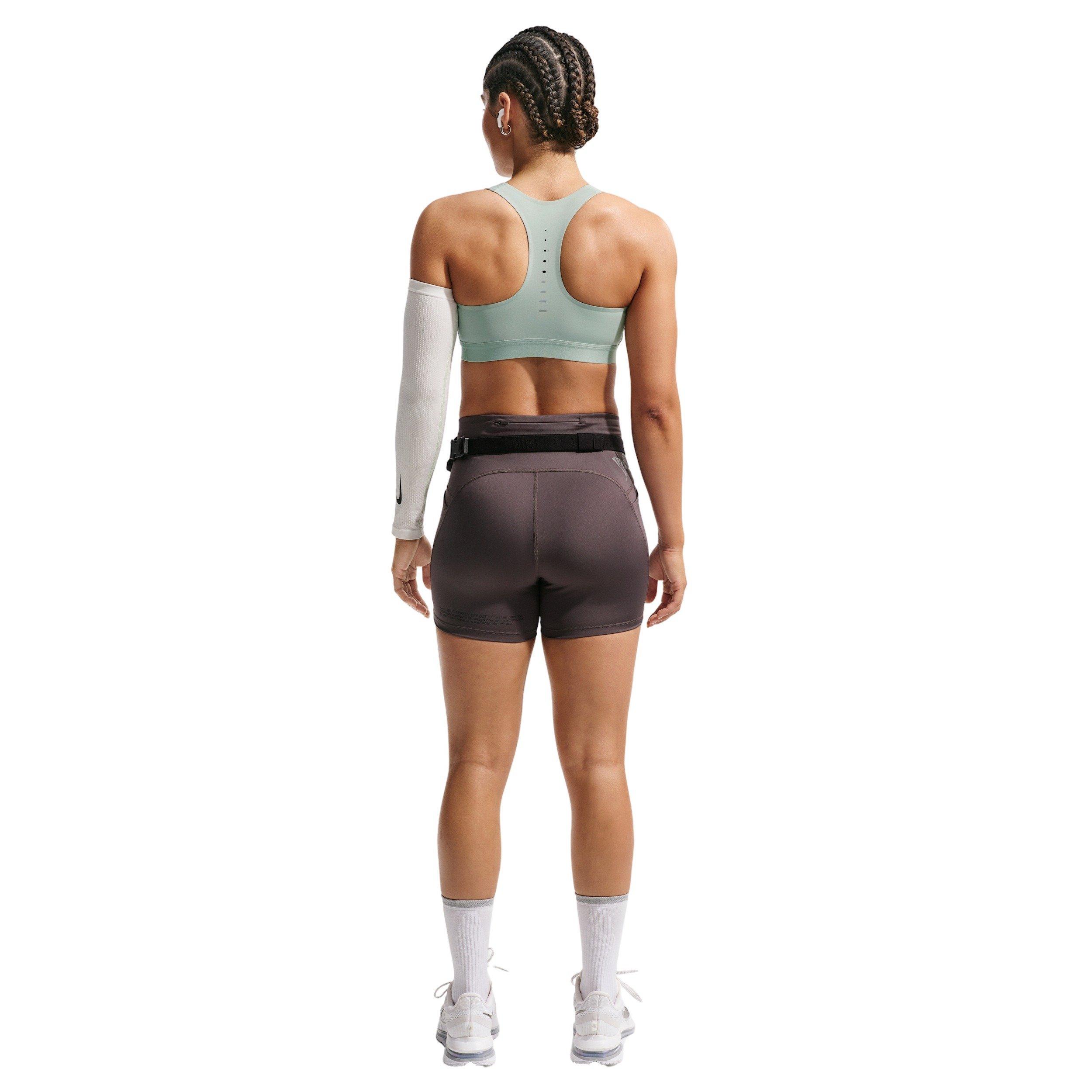 Nike Women's Swift High-Support Lightly Lined Sports Bra - Light Green/Silver - LIGHT GREEN/SILVER