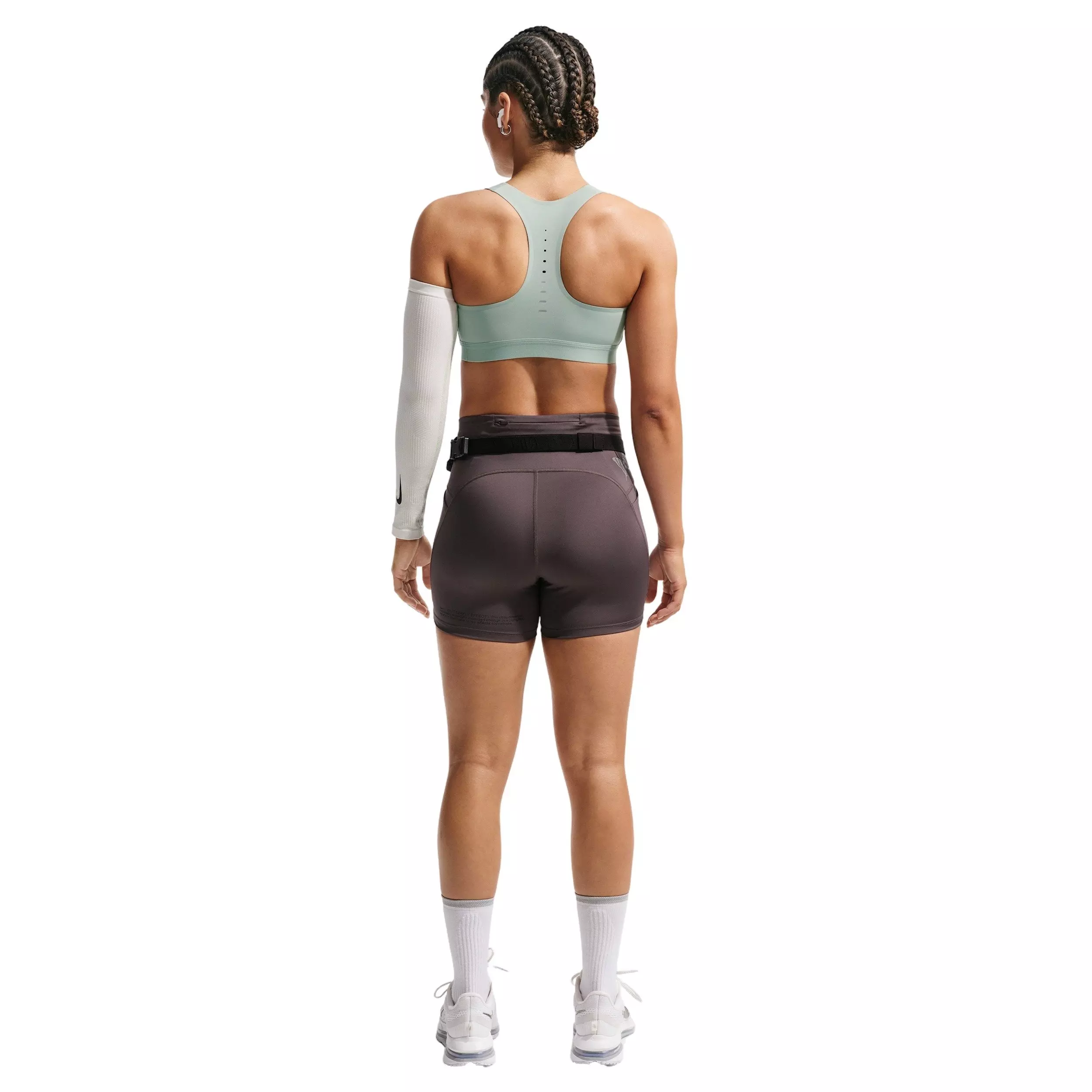 Nike Women's Swift High-Support Lightly Lined Sports Bra - Light Green/Silver - LIGHT GREEN/SILVER