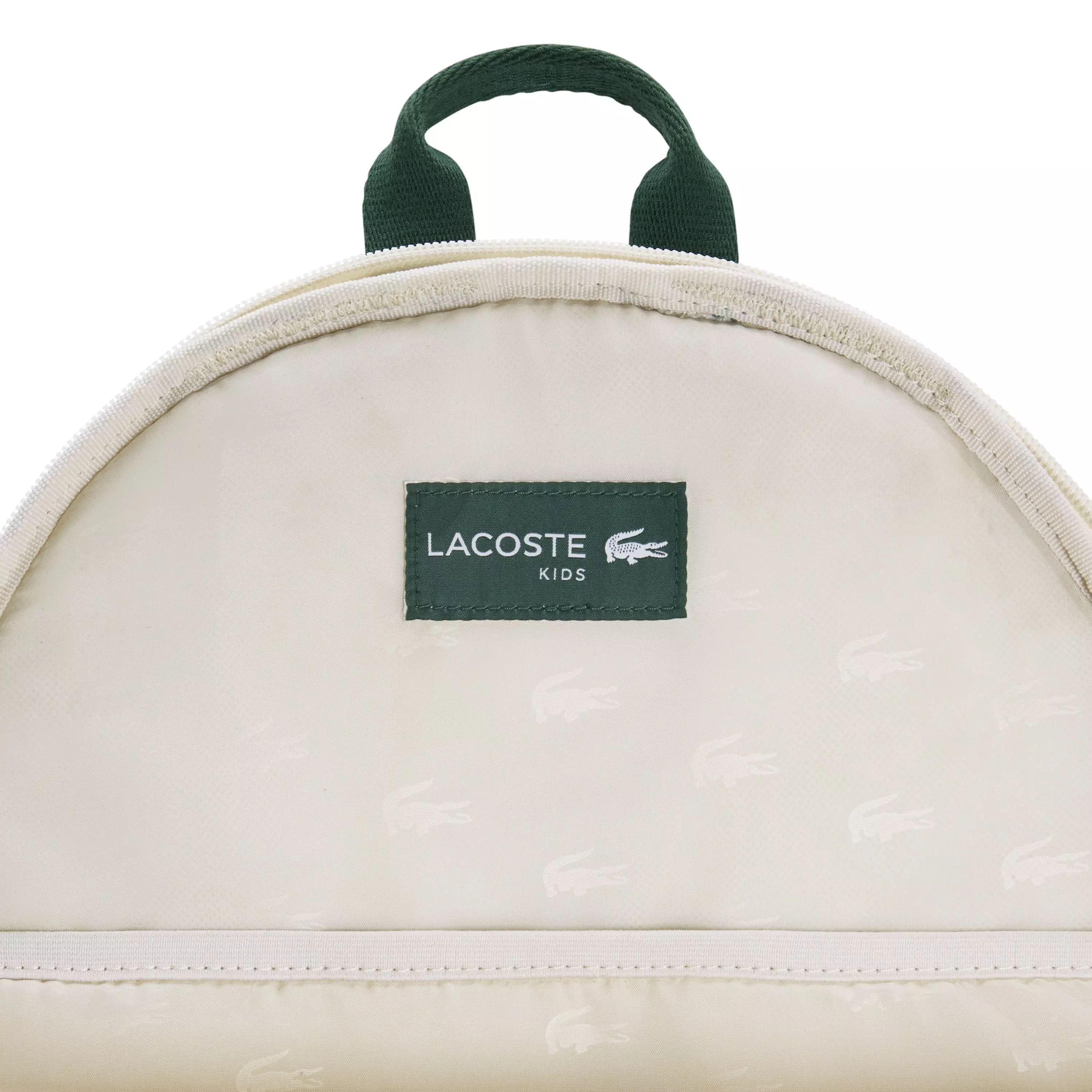 Lacoste Big Kids' Varsity Backpack - White/Green - WHITE