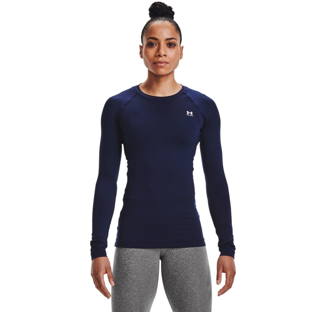 Under Armour Women's Cold Gear Authentics Crew - NAVY Thumbnail View 1