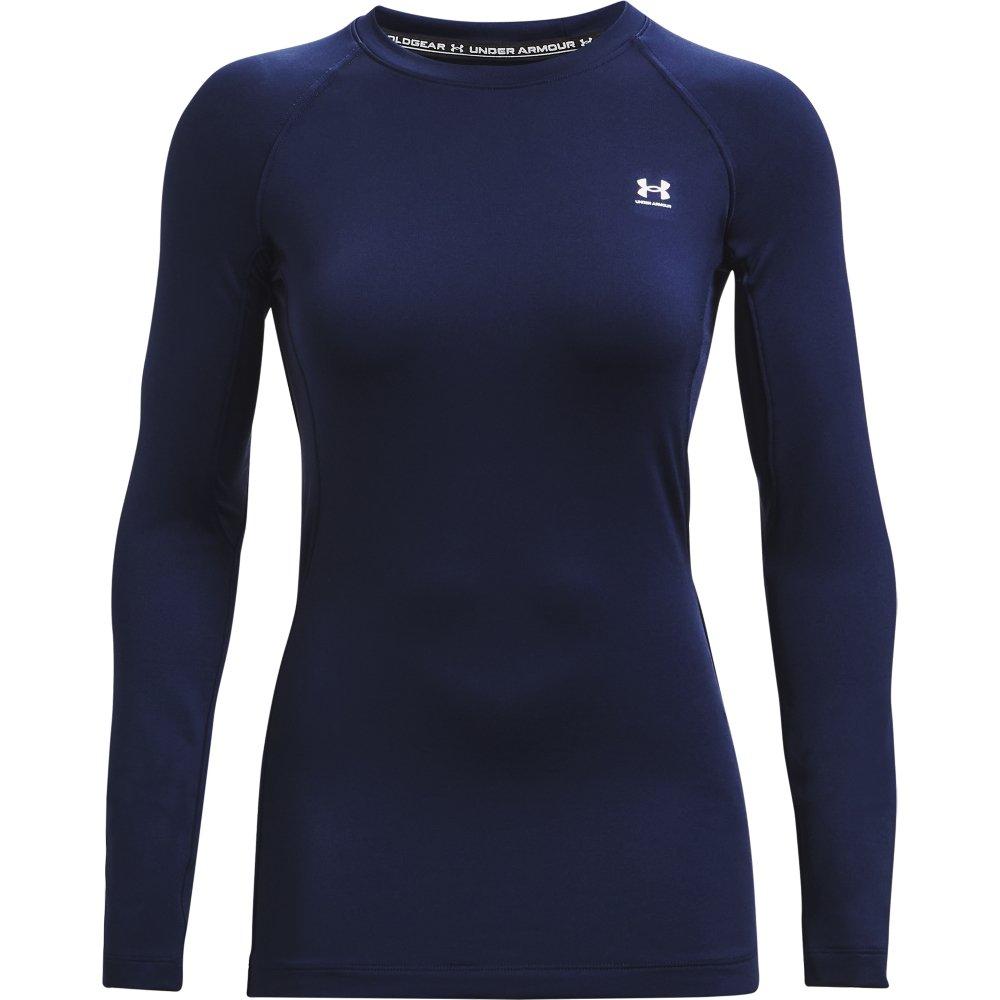 Under Armour Women's Cold Gear Authentics Crew - NAVY Thumbnail View 4