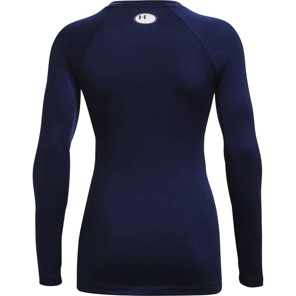 Under Armour Women's Cold Gear Authentics Crew - NAVY Thumbnail View 5