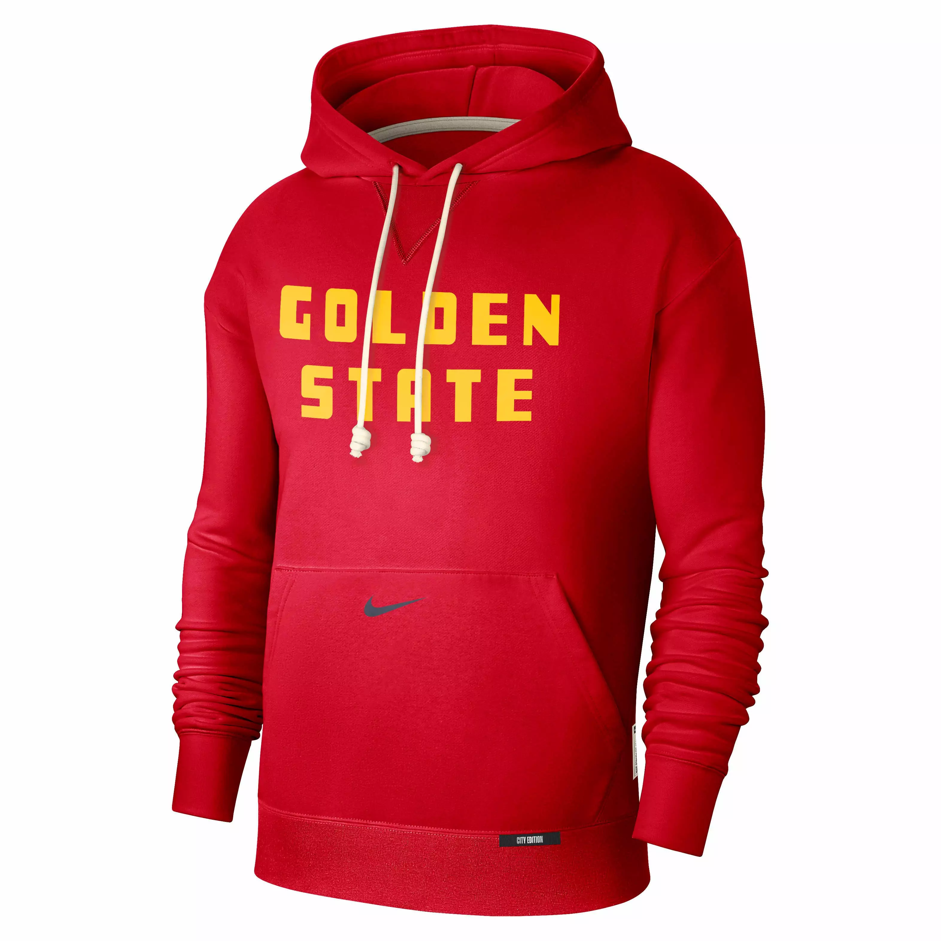 Nike Men's Dri-FIT NBA Golden State Warriors Courtside Standard Issue CE Hoodie - RED/NAVY