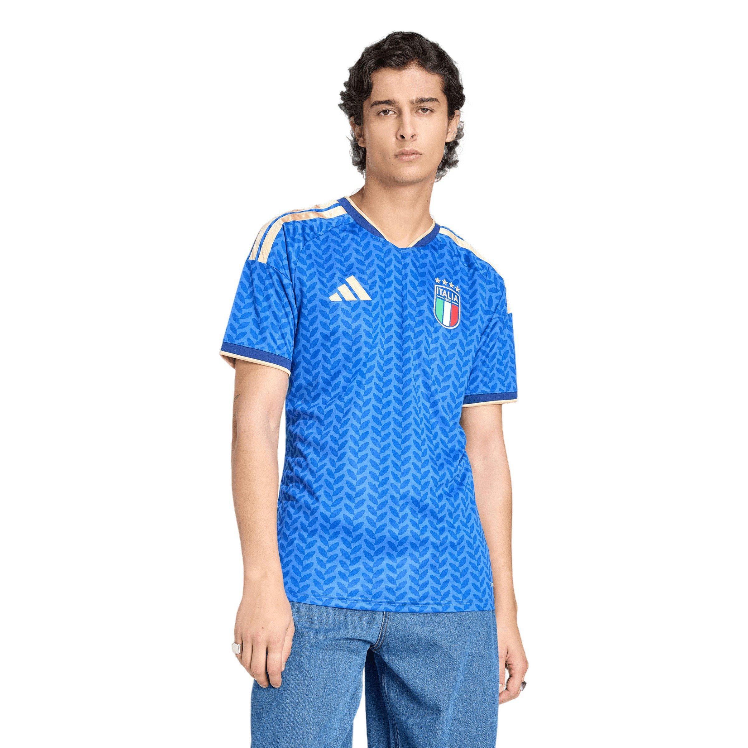 adidas Italy 2026 Authentic Home Jersey Blue Men's | Hibbett