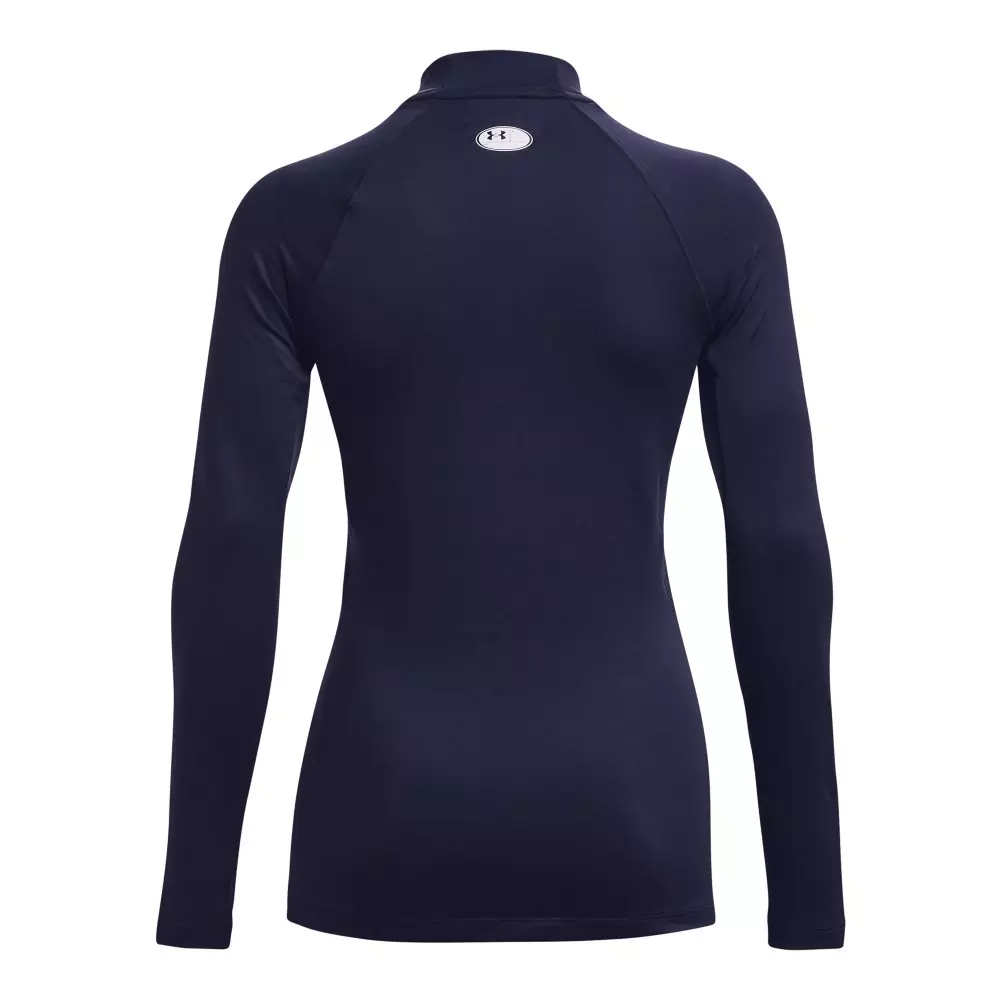 Under Armour Women's Cold Gear Authentics Mockneck Crew - NAVY