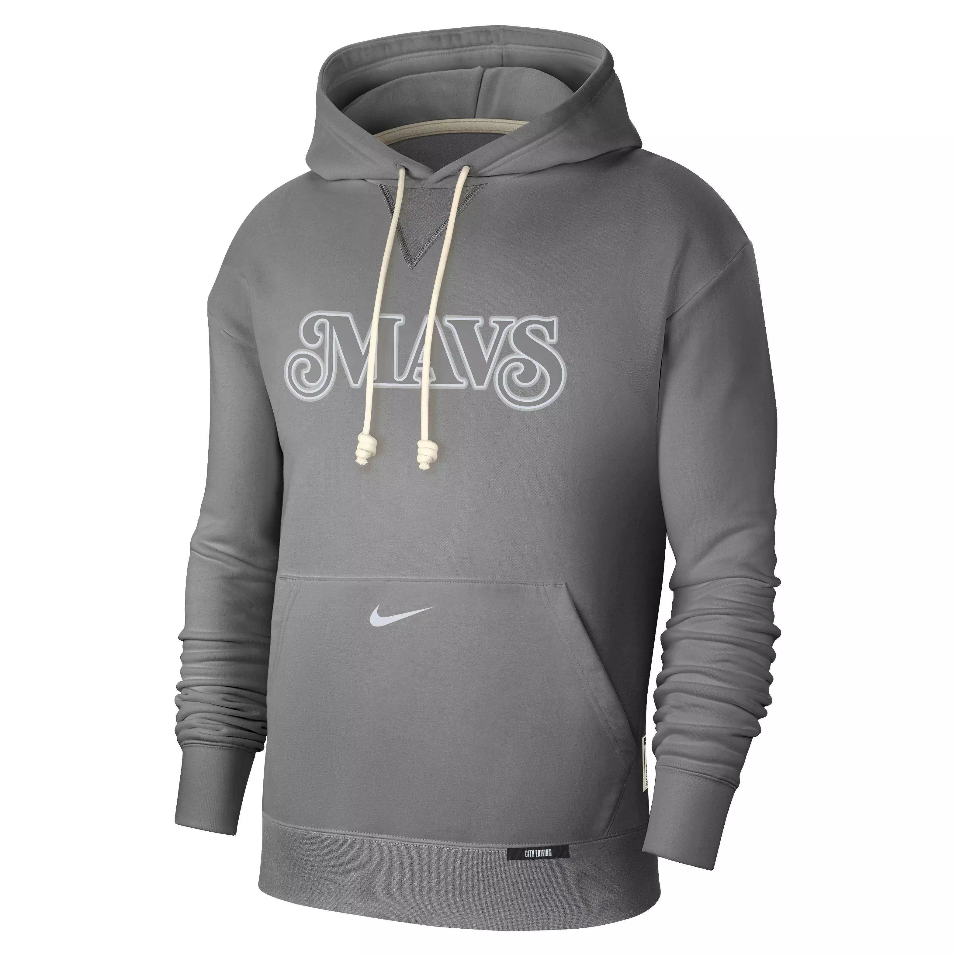 Nike Men's Dri-FIT NBA Dallas Mavericks Courtside Standard Issue CE Hoodie - DK GREY