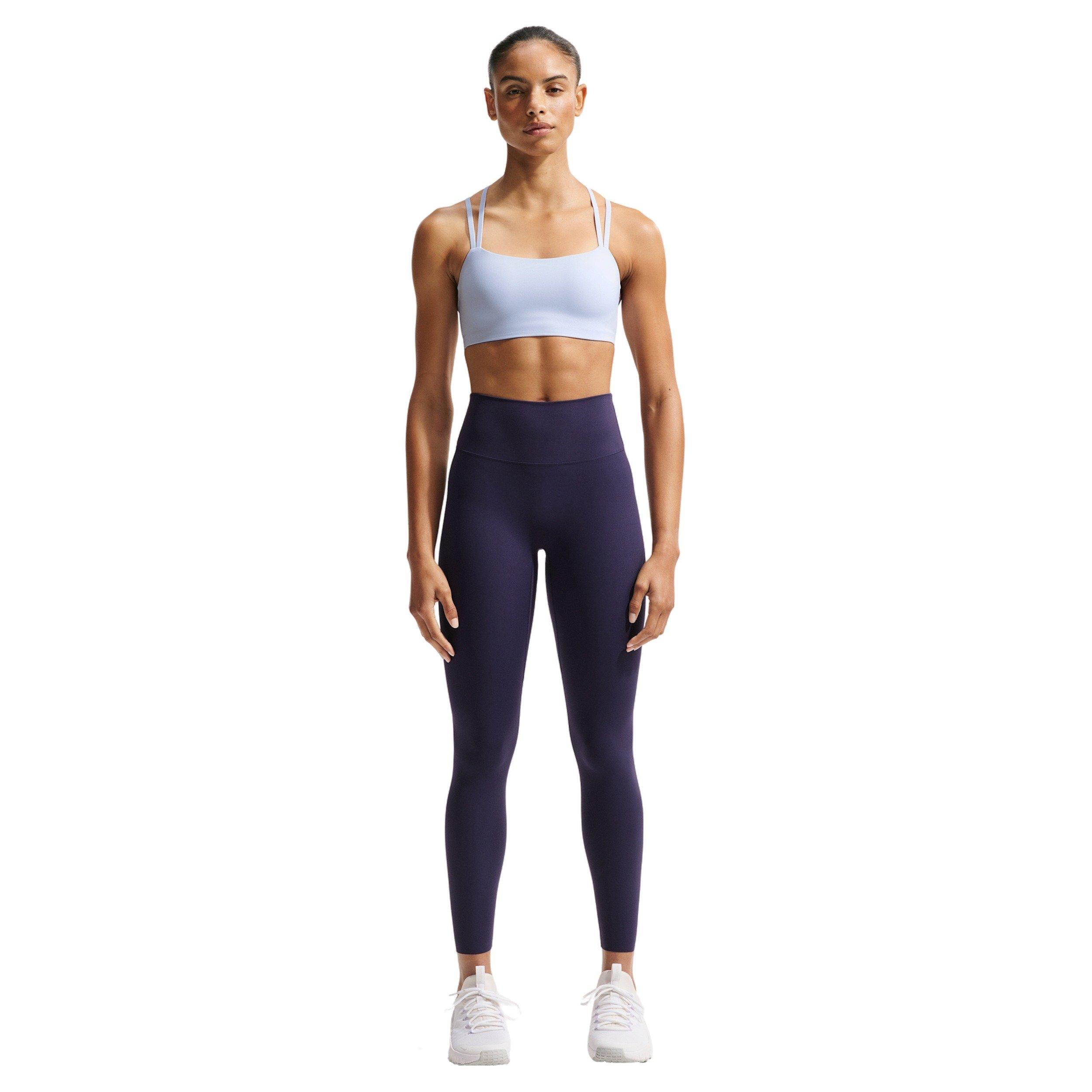 Nike Women's Zenvy Strappy Light-Support Padded Sports Bra - BLUE/GREY Thumbnail View 4