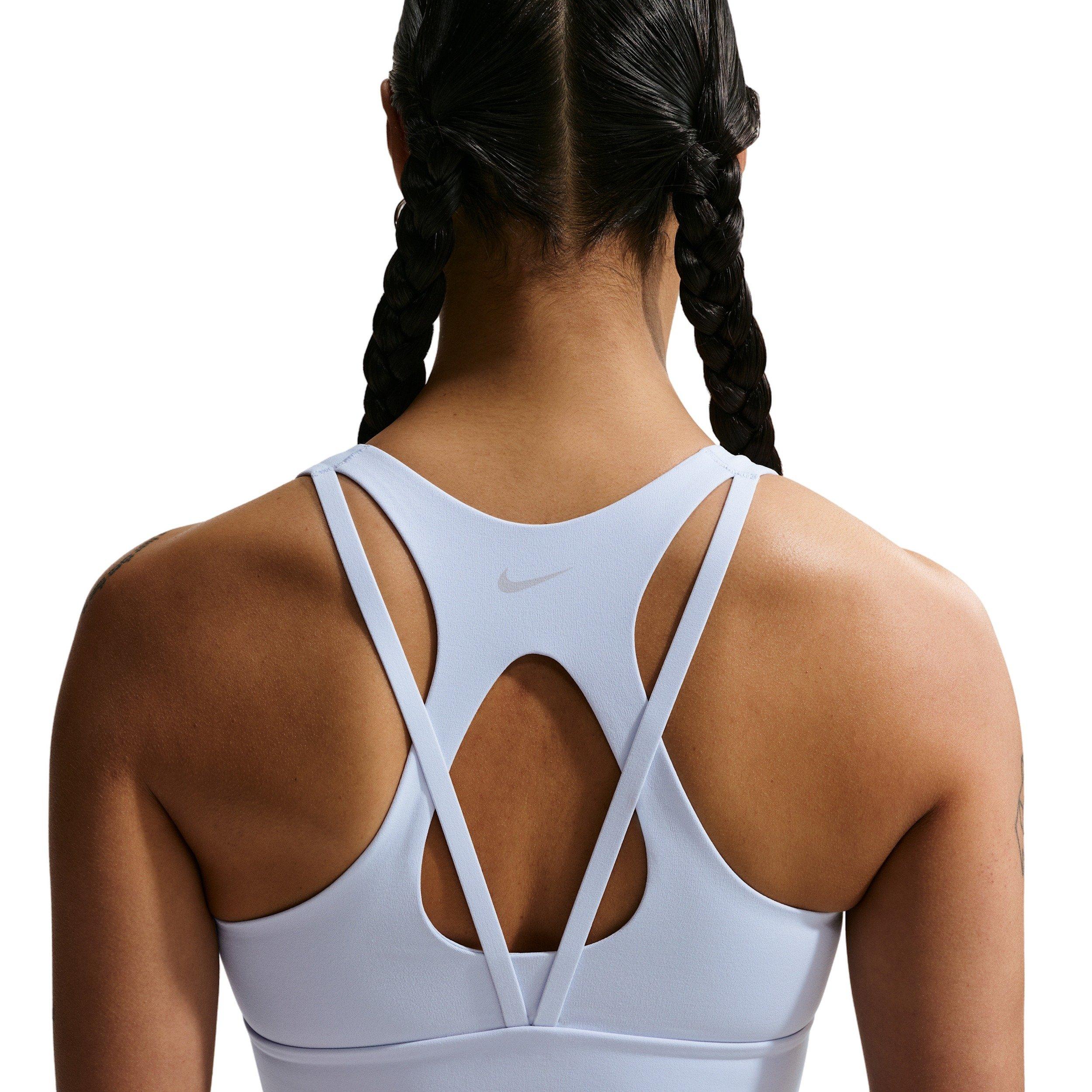 Nike Women's Zenvy Light-Support Padded Longline Sports Bra - LIGHT BLUE/GREY Thumbnail View 2
