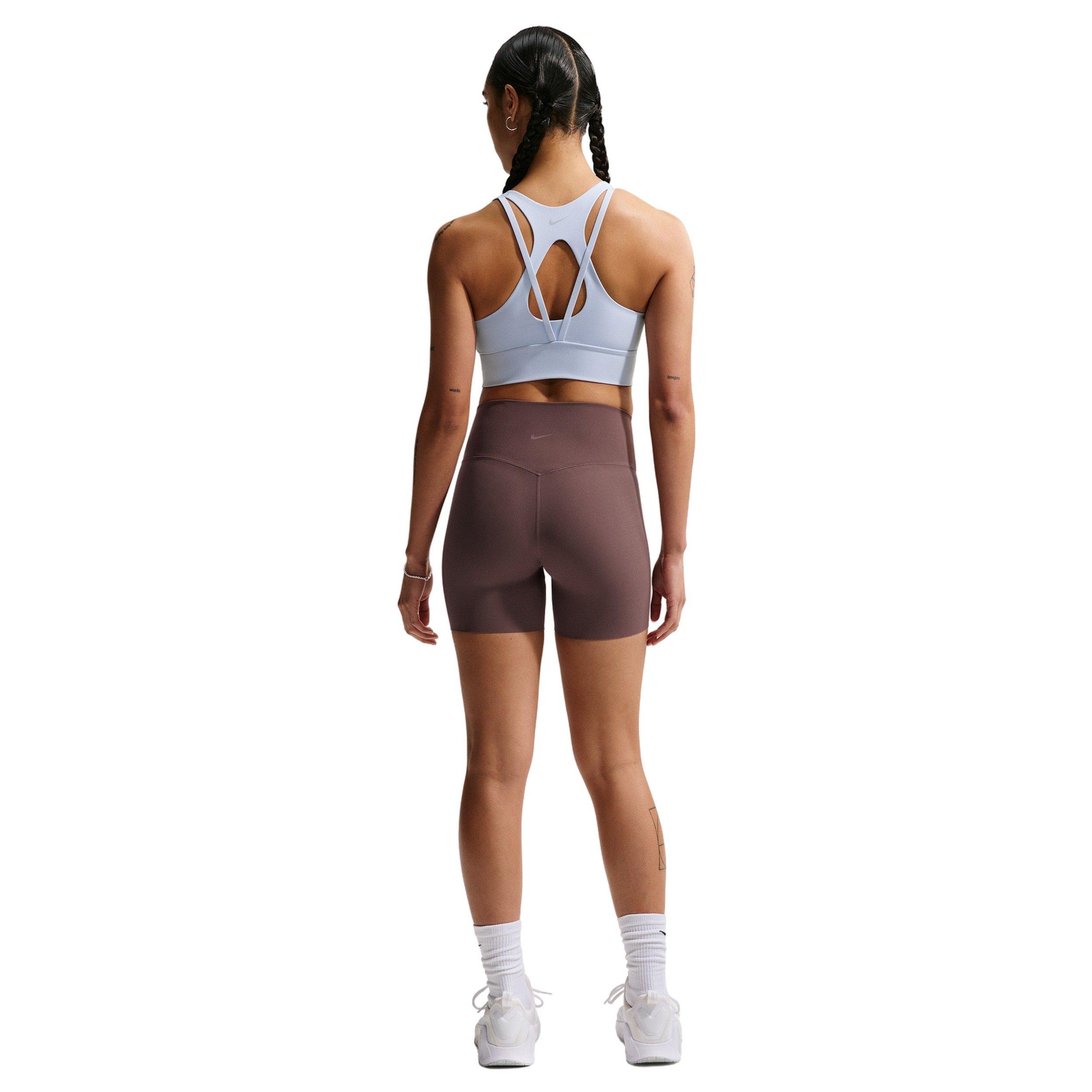 Nike Women's Zenvy Light-Support Padded Longline Sports Bra - LIGHT BLUE/GREY Thumbnail View 5