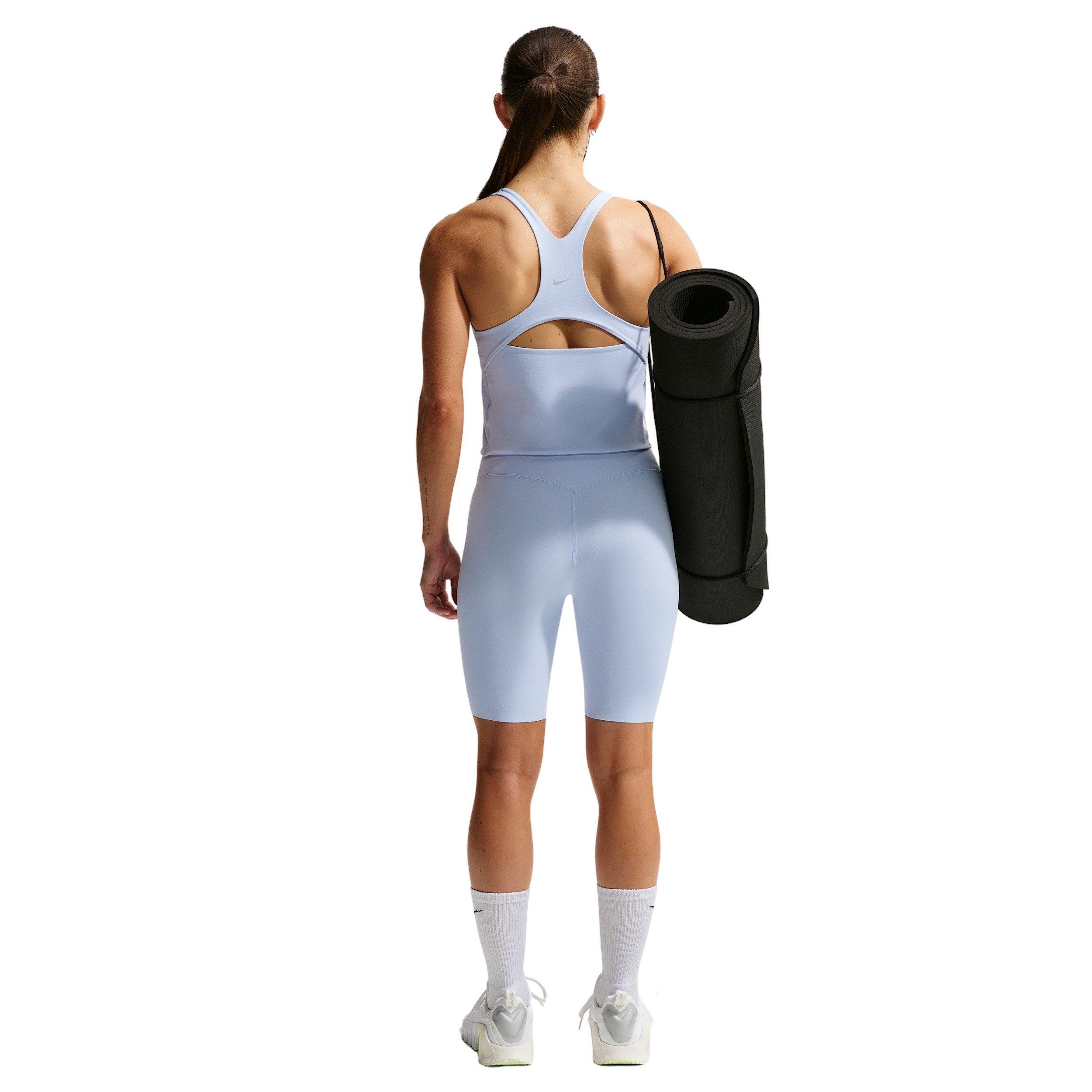 Nike Women's Zenvy Light-Support Sports Bra Tank - BLUE/GREY Thumbnail View 5