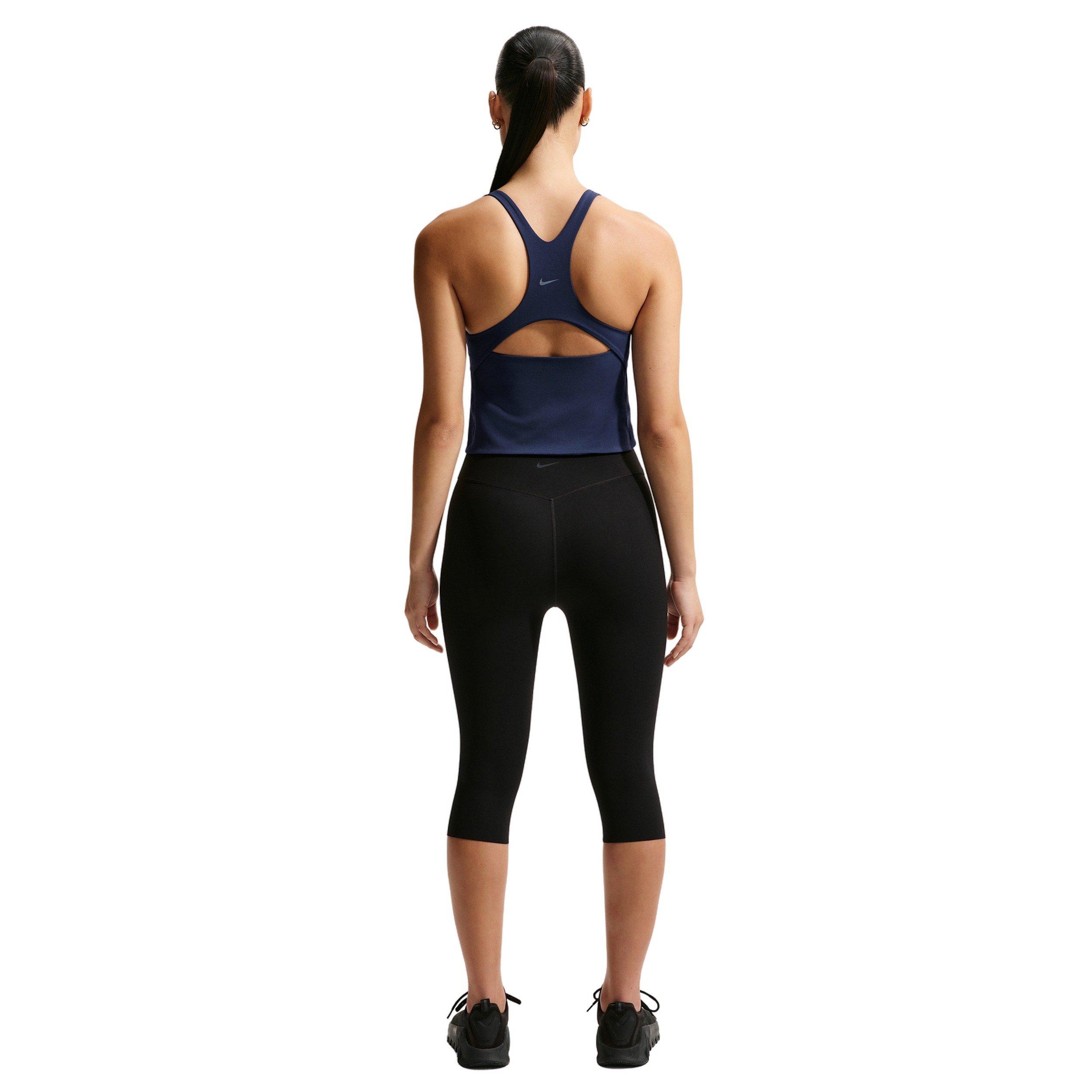 Nike Women's Zenvy Light-Support Sports Bra Tank - NAVY/WHITE Thumbnail View 5