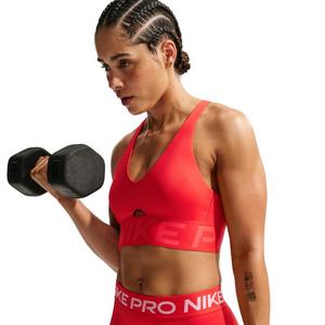 Nike Women's Pro Sculpt Medium-Support Padded Sports Bra - Light Crimson