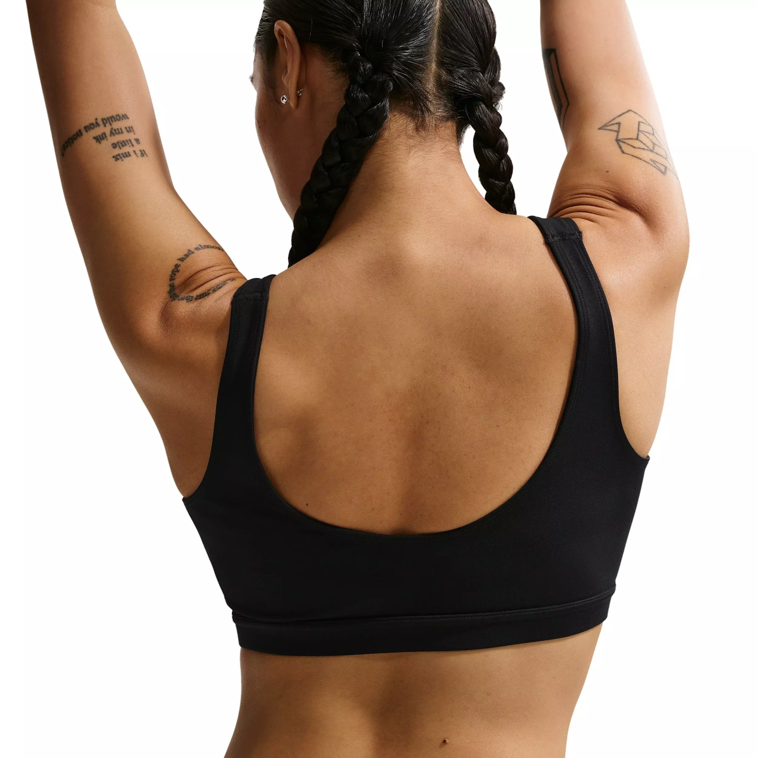 Nike Women's One Medium-Support Padded Sports Bra - BLACK/WHITE