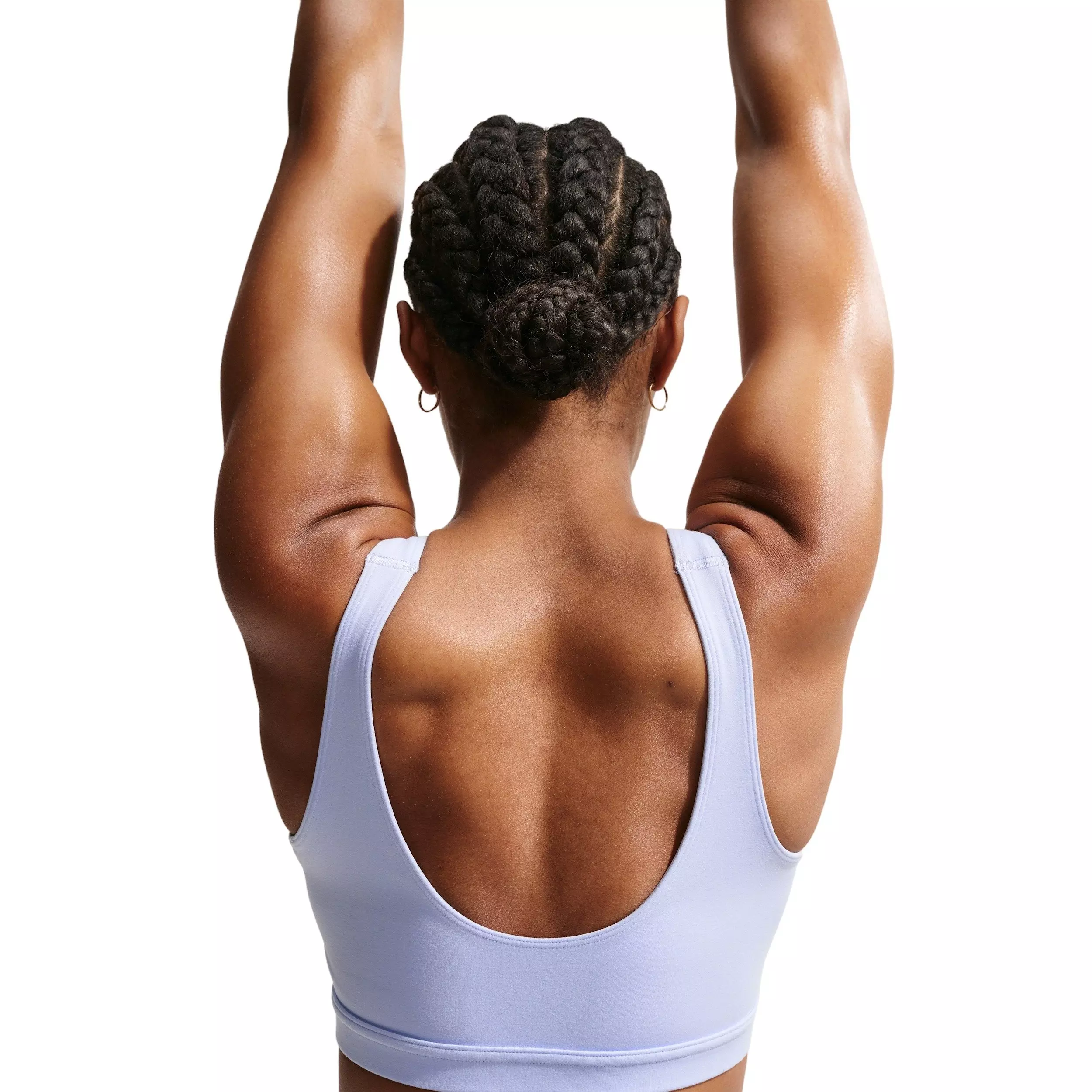 Nike Women's One Medium-Support Padded Sports Bra - LIGHT BLUE/WHITE