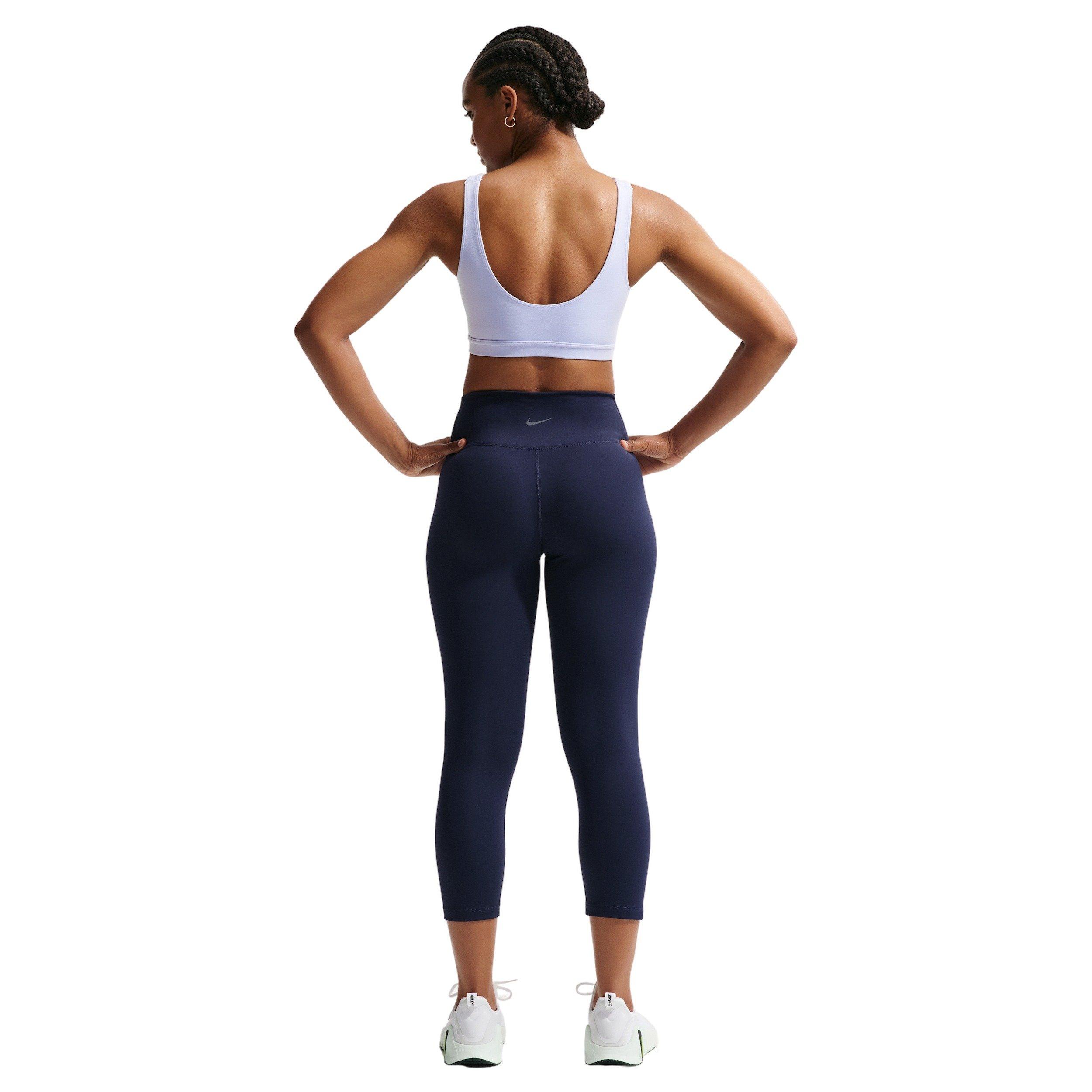 Nike Women's One Medium-Support Padded Sports Bra - LIGHT BLUE/WHITE Thumbnail View 5