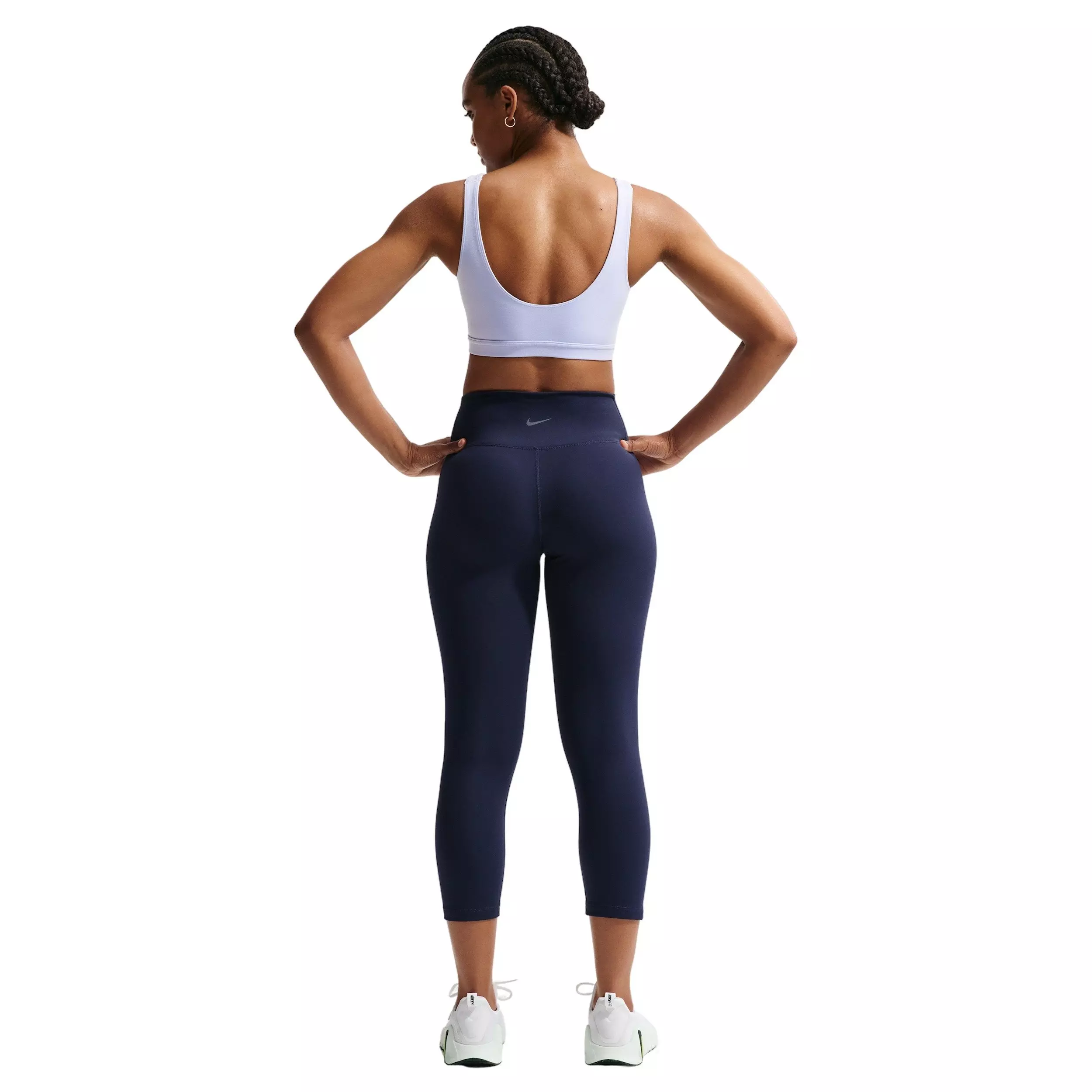 Nike Women's One Medium-Support Padded Sports Bra - LIGHT BLUE/WHITE