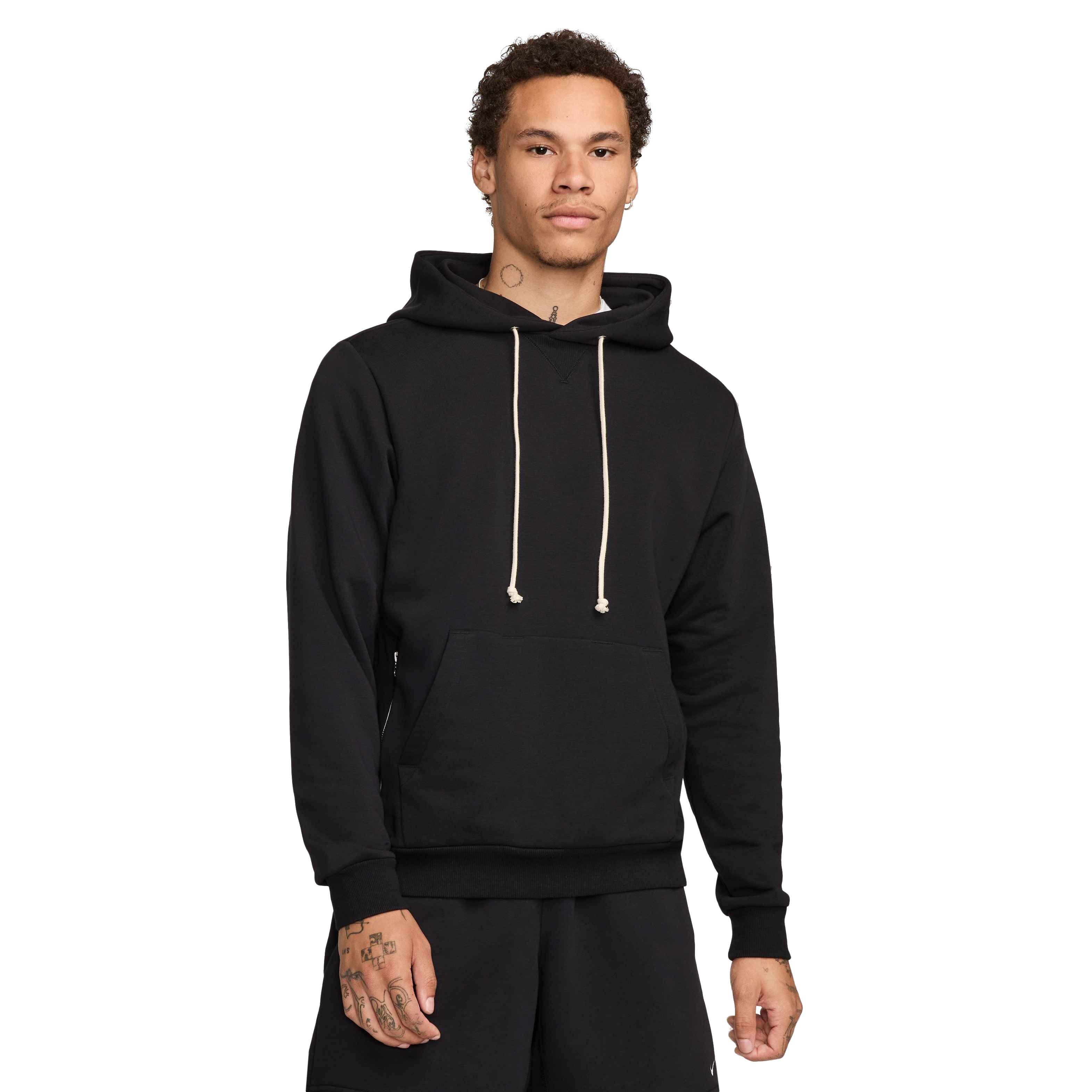 Nike Men's Standard Issue Dri-FIT Pullover Basketball Hoodie - BLACK Thumbnail View 1