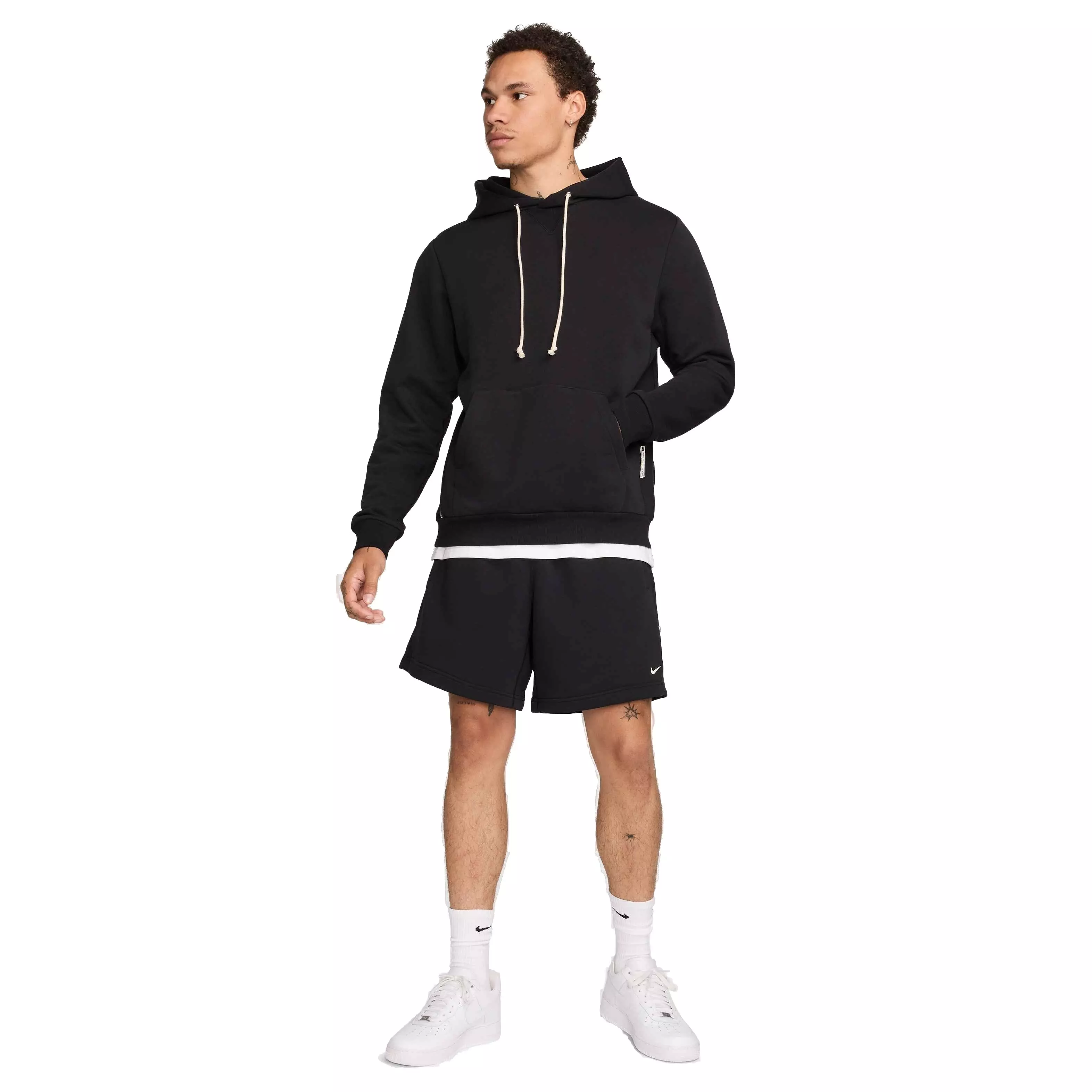 Nike Men's Standard Issue Dri-FIT Pullover Basketball Hoodie - BLACK