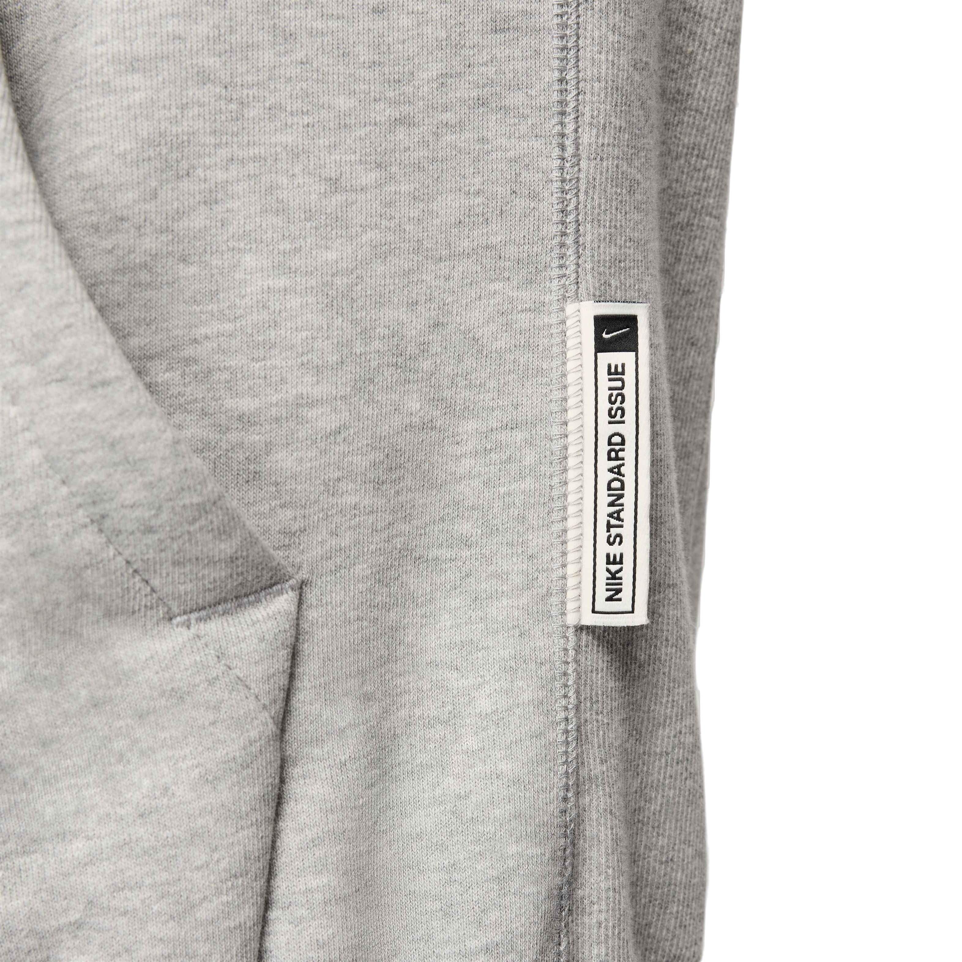Nike Men's Standard Issue Dri-FIT Pullover Basketball Hoodie - DK GREY Thumbnail View 6