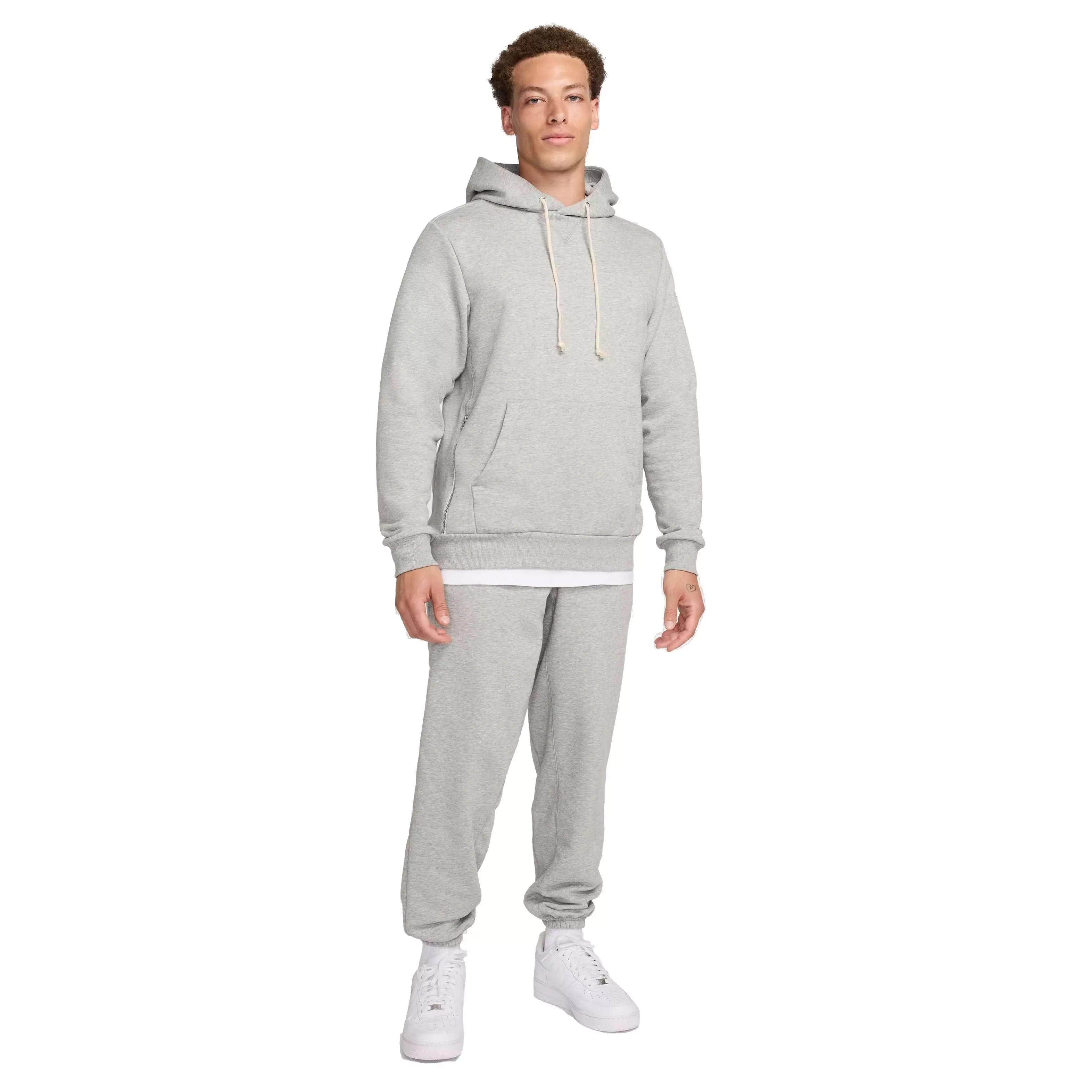Nike Men's Standard Issue Dri-FIT Pullover Basketball Hoodie - DK GREY