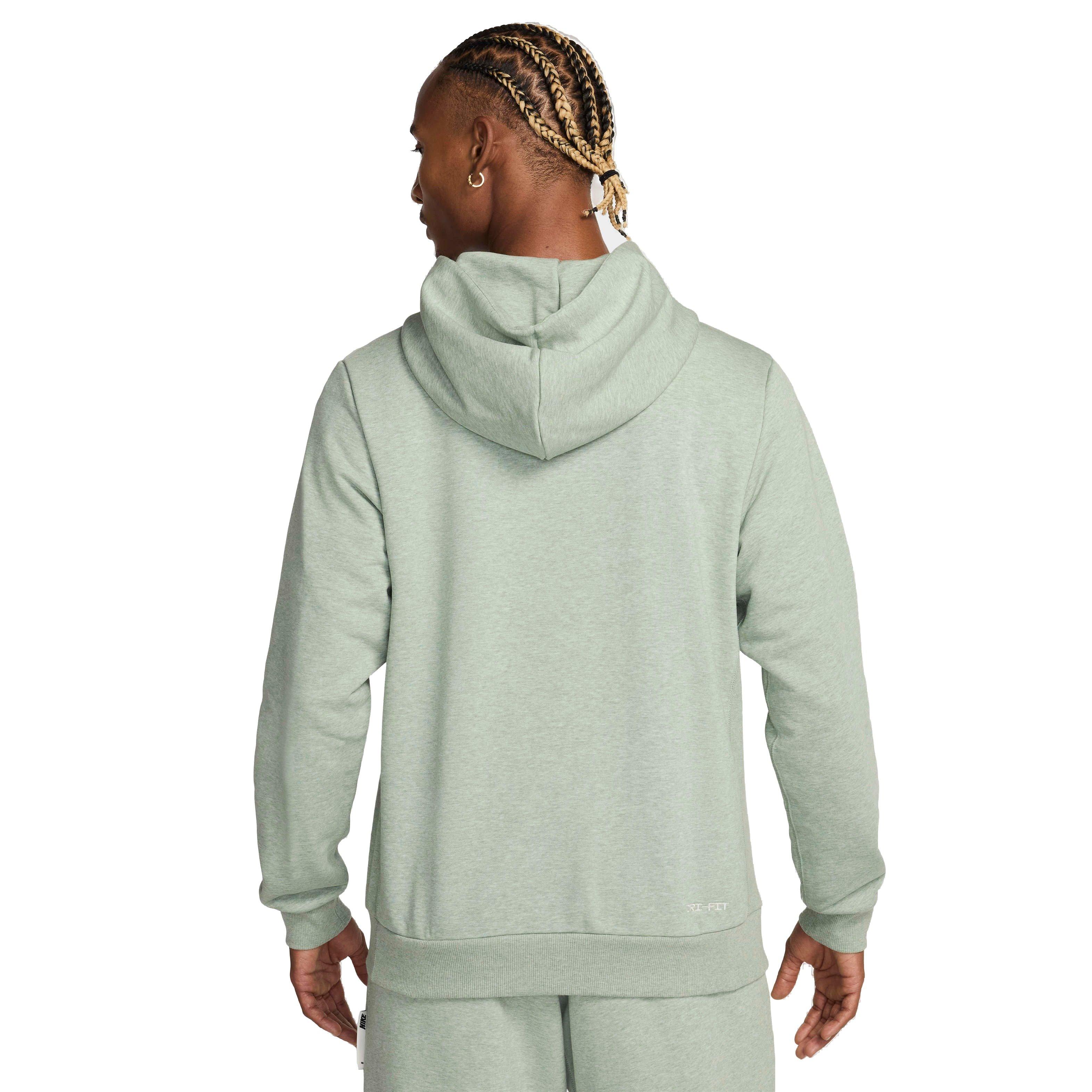Nike Men's Standard Issue Dri-FIT Pullover Basketball Hoodie - GREEN Thumbnail View 2