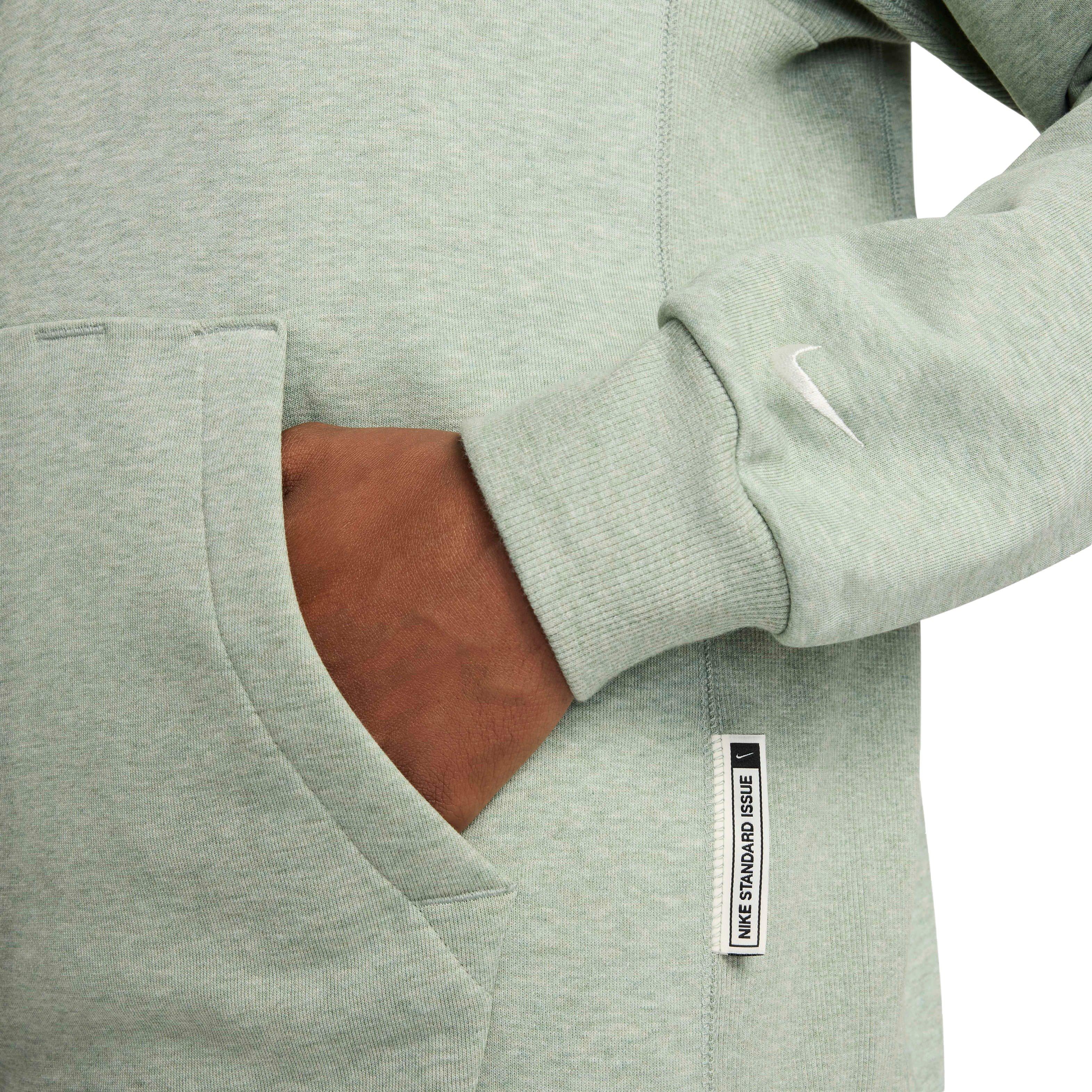 Nike Men's Standard Issue Dri-FIT Pullover Basketball Hoodie - GREEN Thumbnail View 4