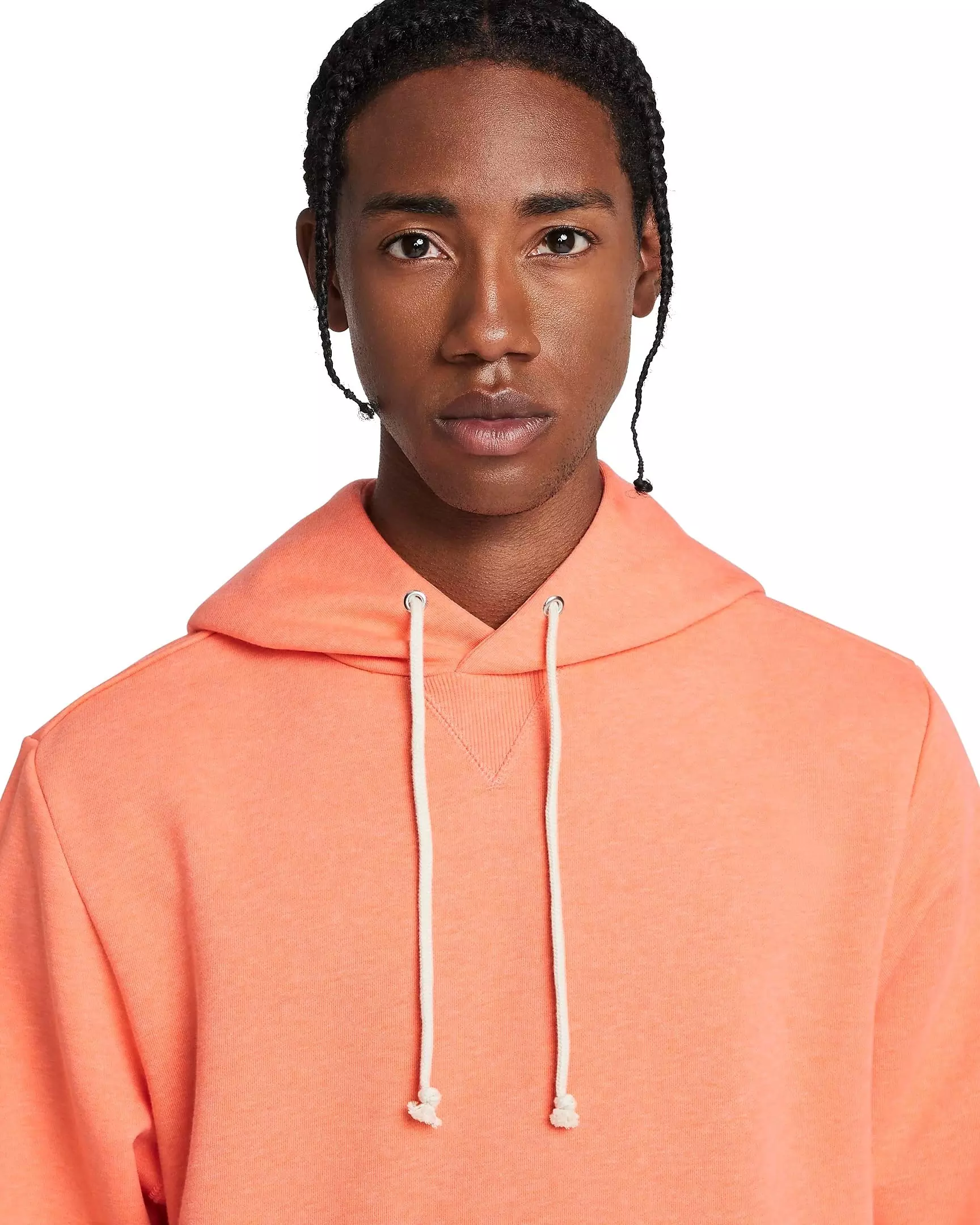 Nike Men's Standard Issue Dri-FIT Pullover Basketball Hoodie - ORANGE