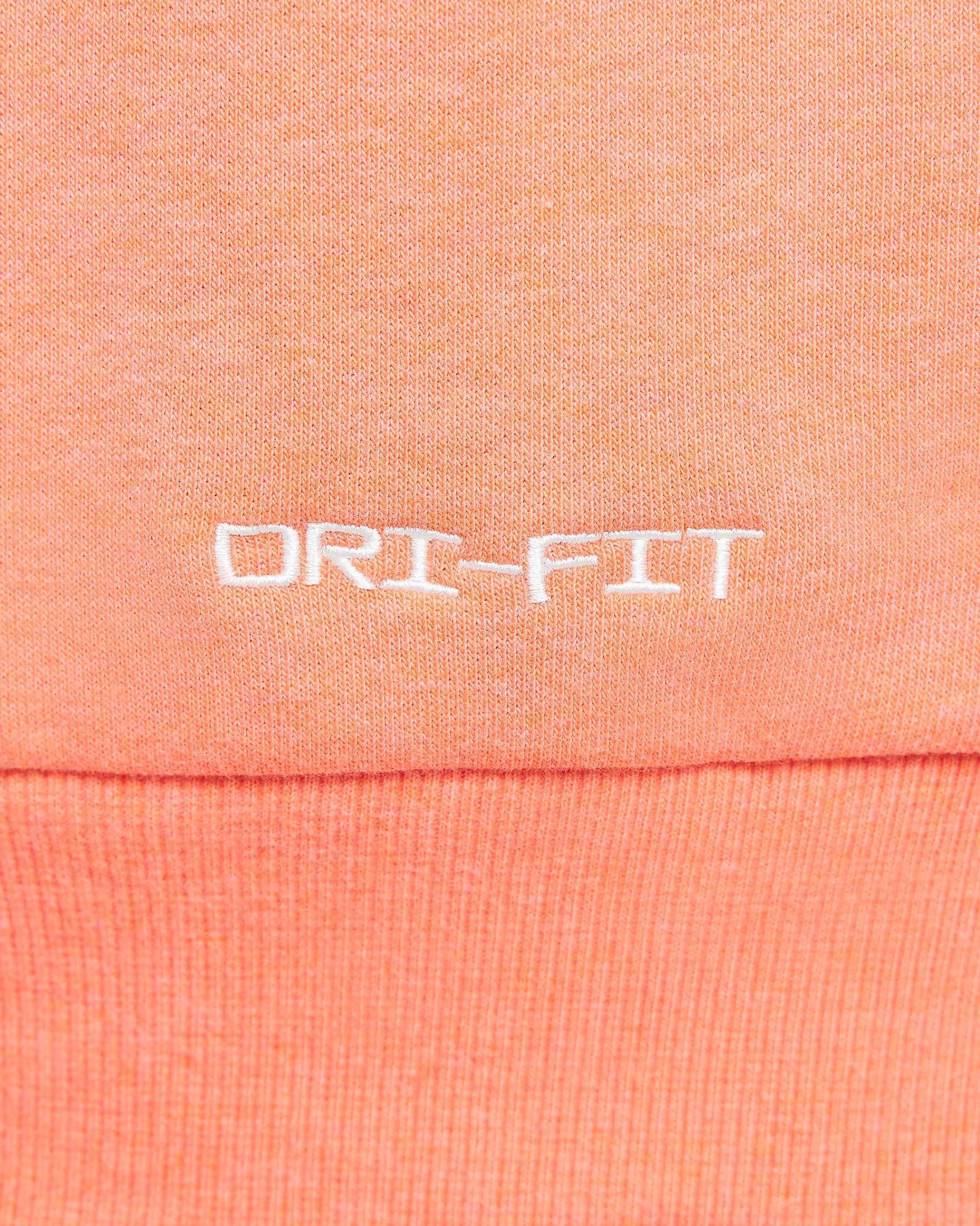 Nike Men's Standard Issue Dri-FIT Pullover Basketball Hoodie - ORANGE Thumbnail View 9