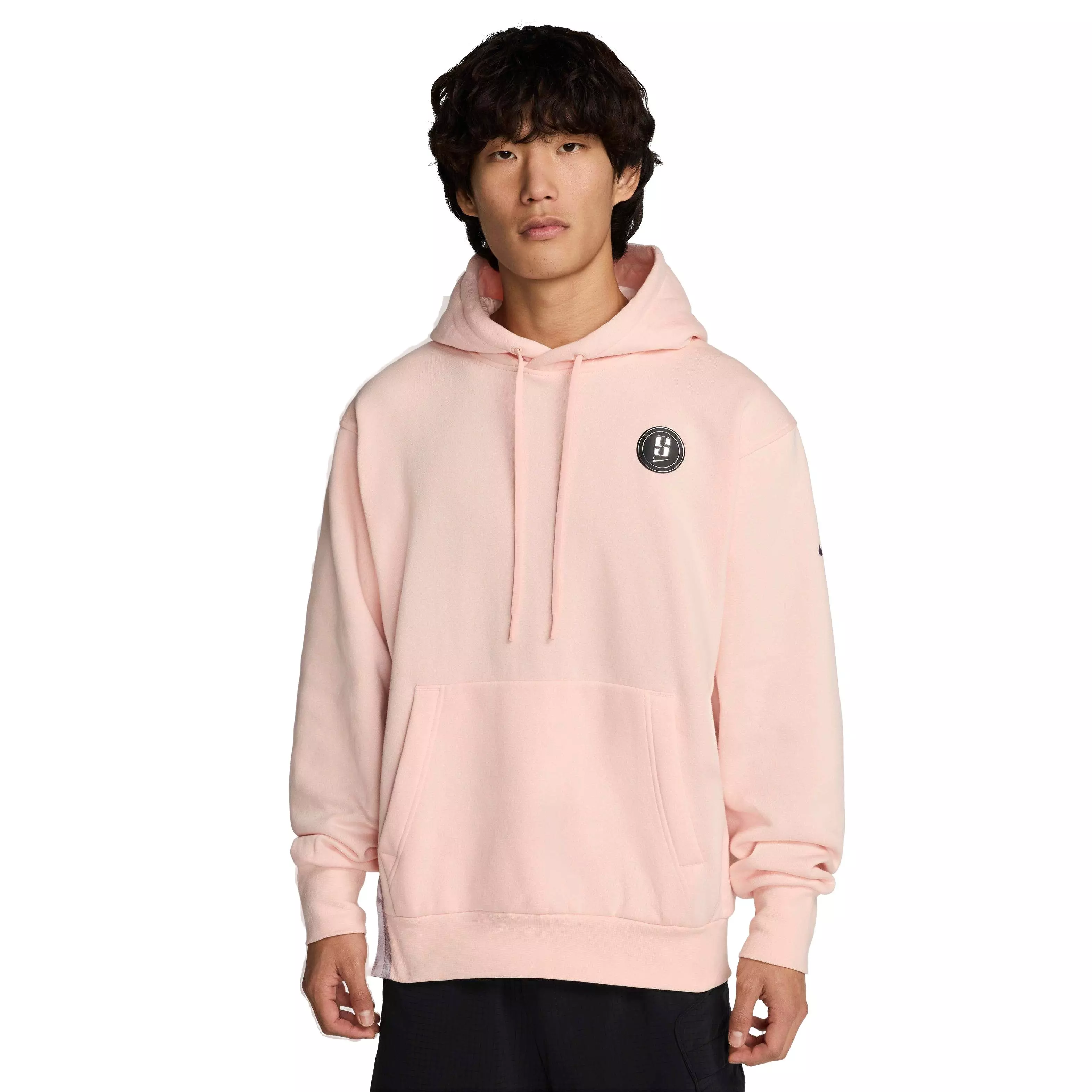 Nike Men's Sabrina Fleece Basketball Hoodie - Coral - CORAL